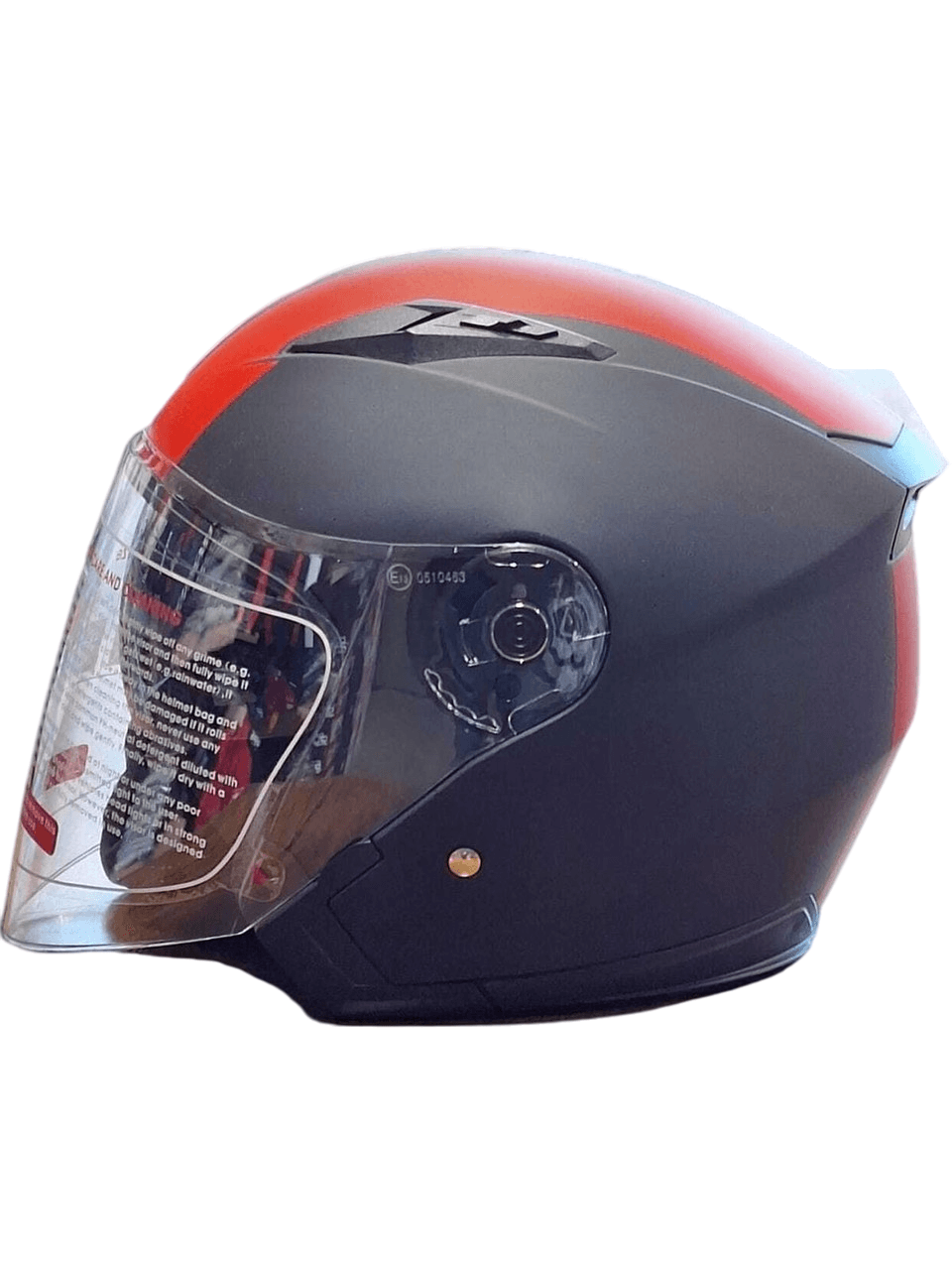 Jiekai Yarım Kask X2 Red Güneş Vizörlü