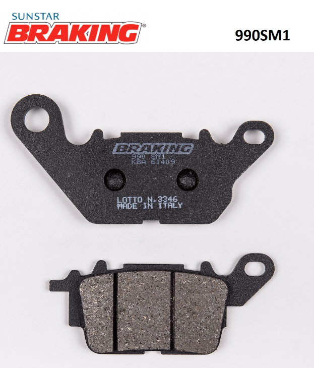 Braking Yamaha Nmax 125/155 Delight 125 Yarı Metalik Ön Fren Balatası (2017-2018) (990SM1)