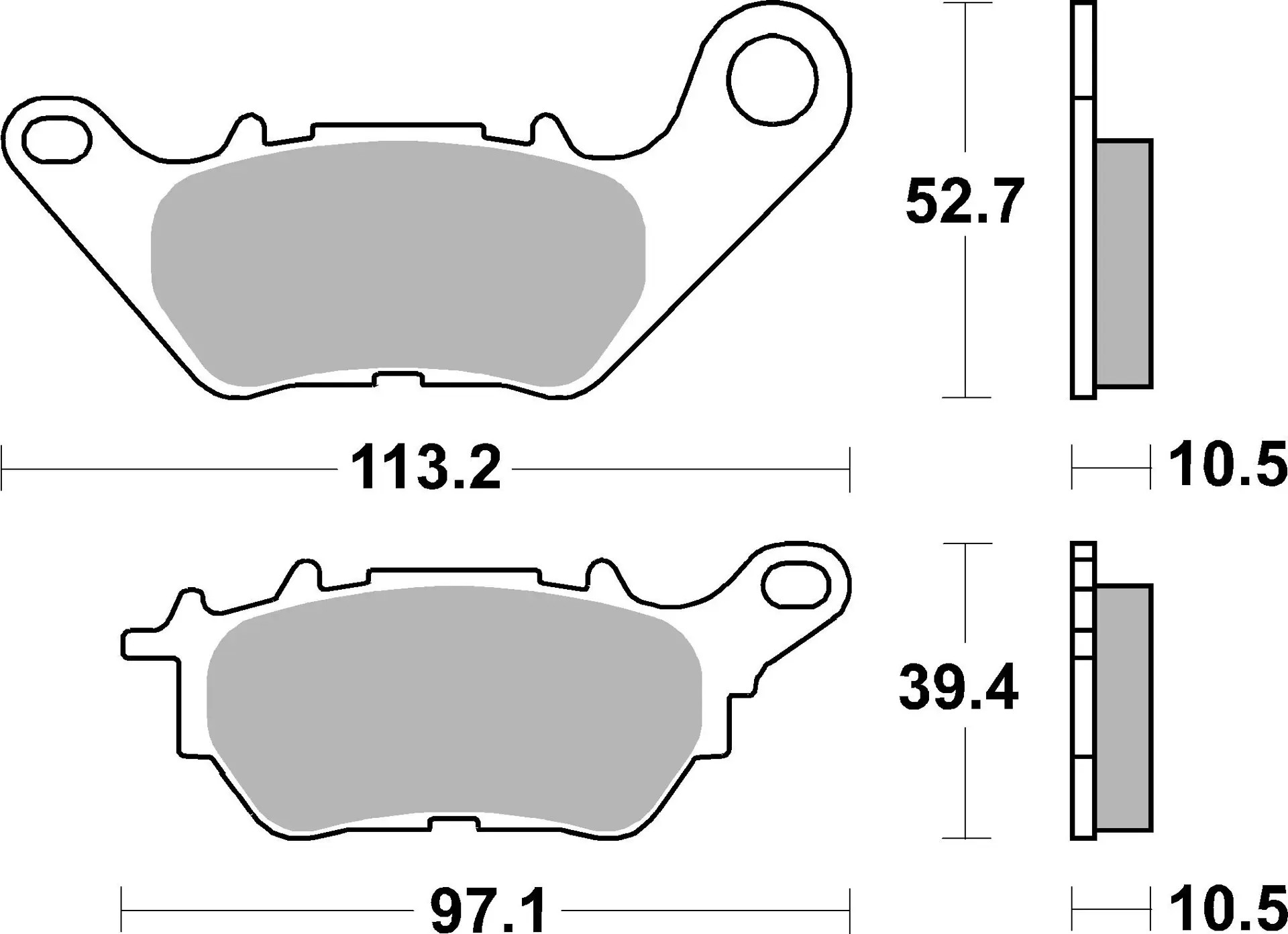 Brembo Karbon Seramik (07YA53CC) MT-25 R-25 MT-03 R3 Arka Fren Balatası 