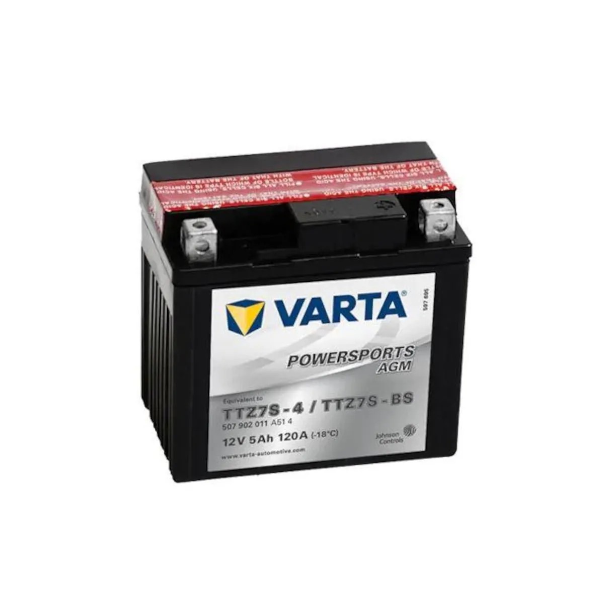 TTZ7S-BS | 12V 7AH VARTA MOTOSİKLET AKÜSÜ