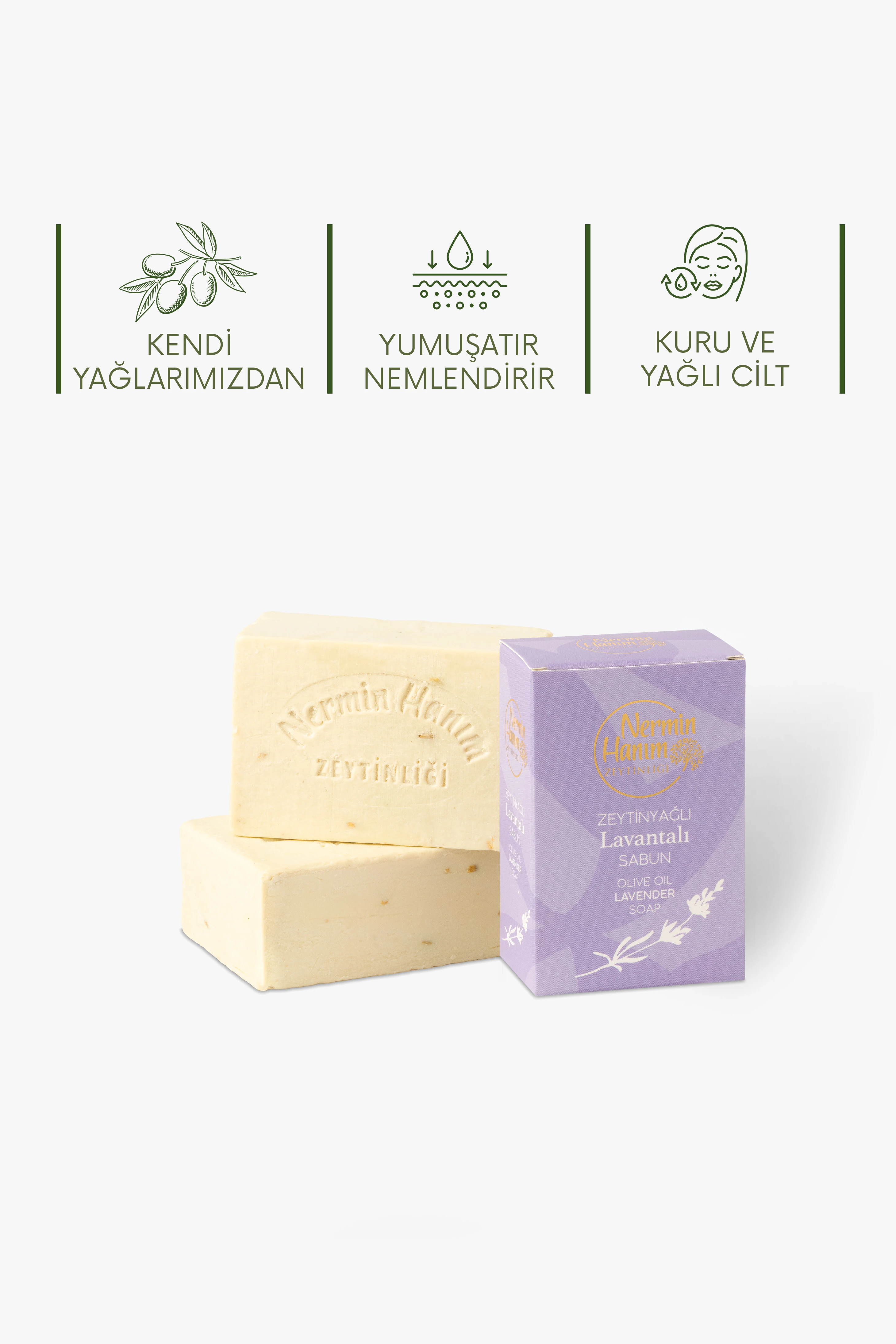 Zeytinyağı Sabun - Lavantalı (170gr)