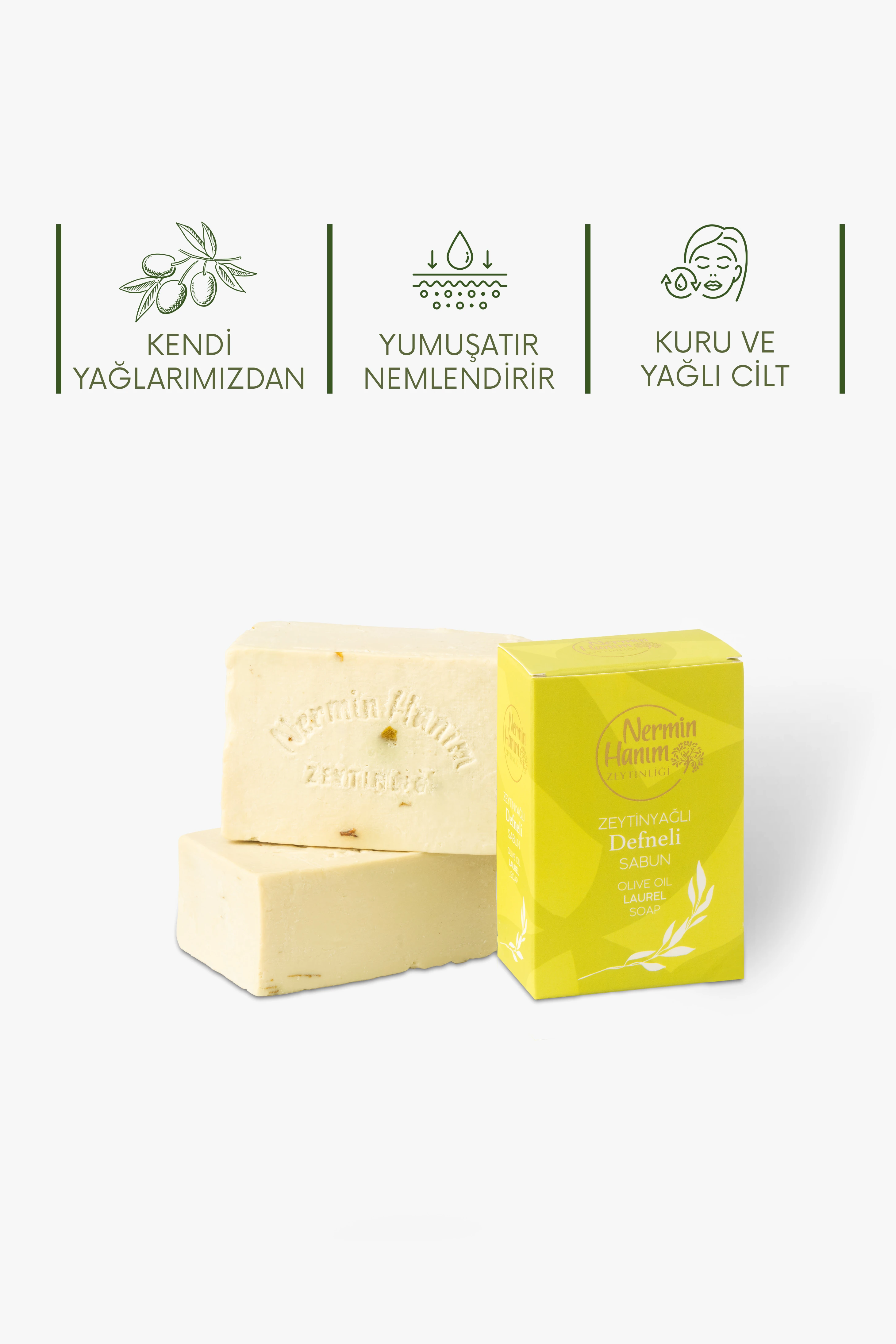 Zeytinyağı Sabun - Defneli (170gr)