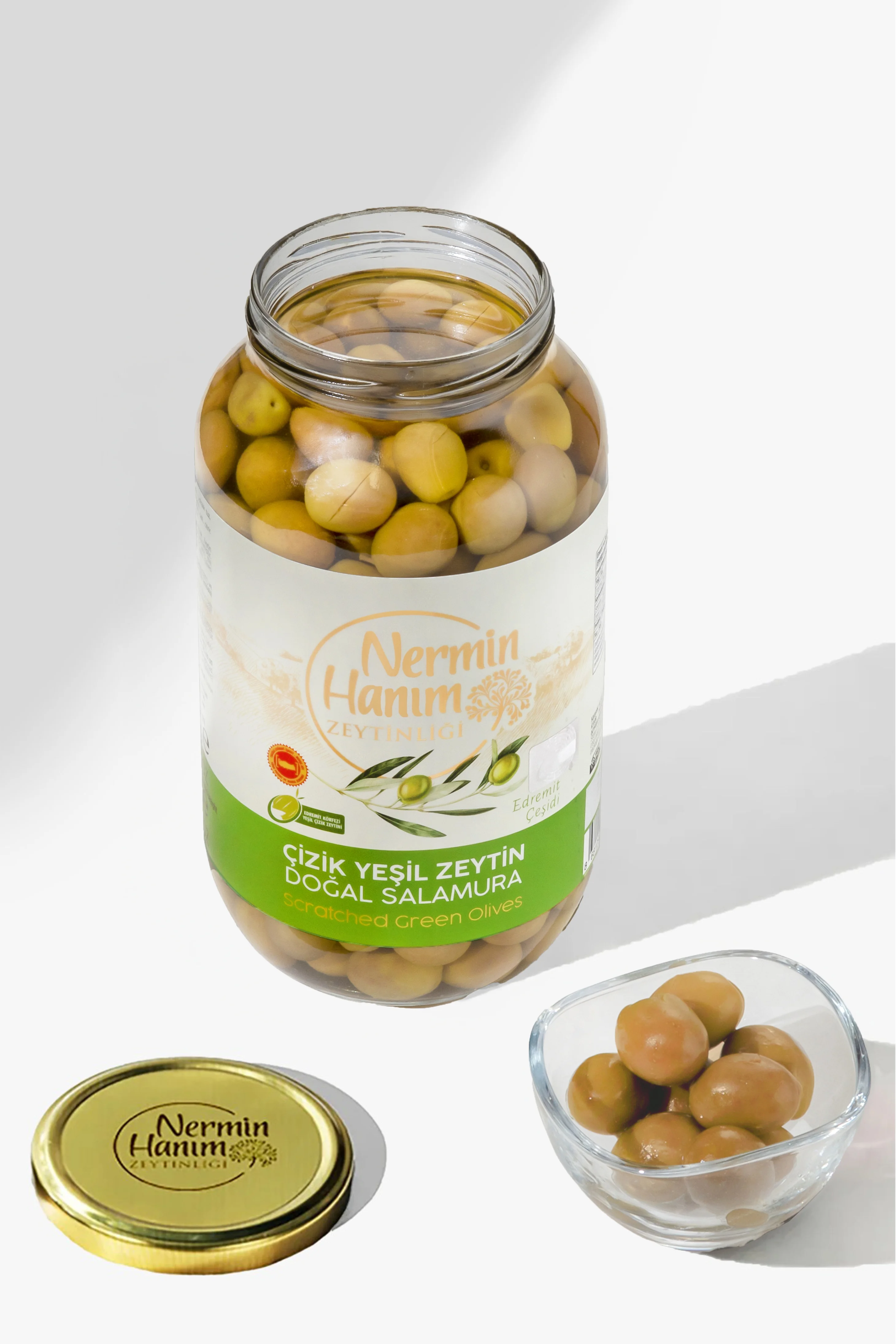 Edremit Yeşil Çizik Zeytin (950gr)