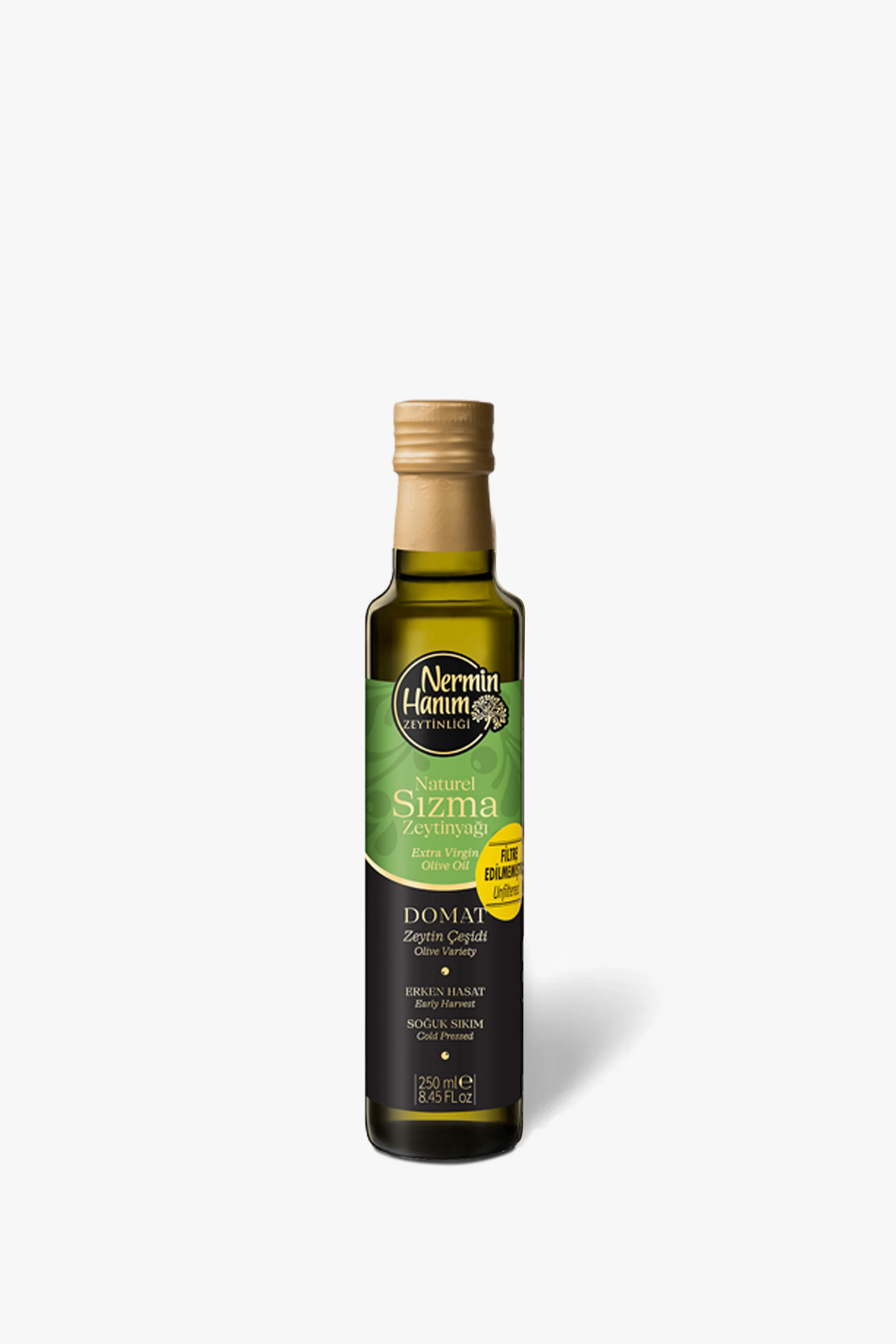 Domat - Filtresiz Erken Hasat Soğuk Sıkım Zeytinyağı (250ml)