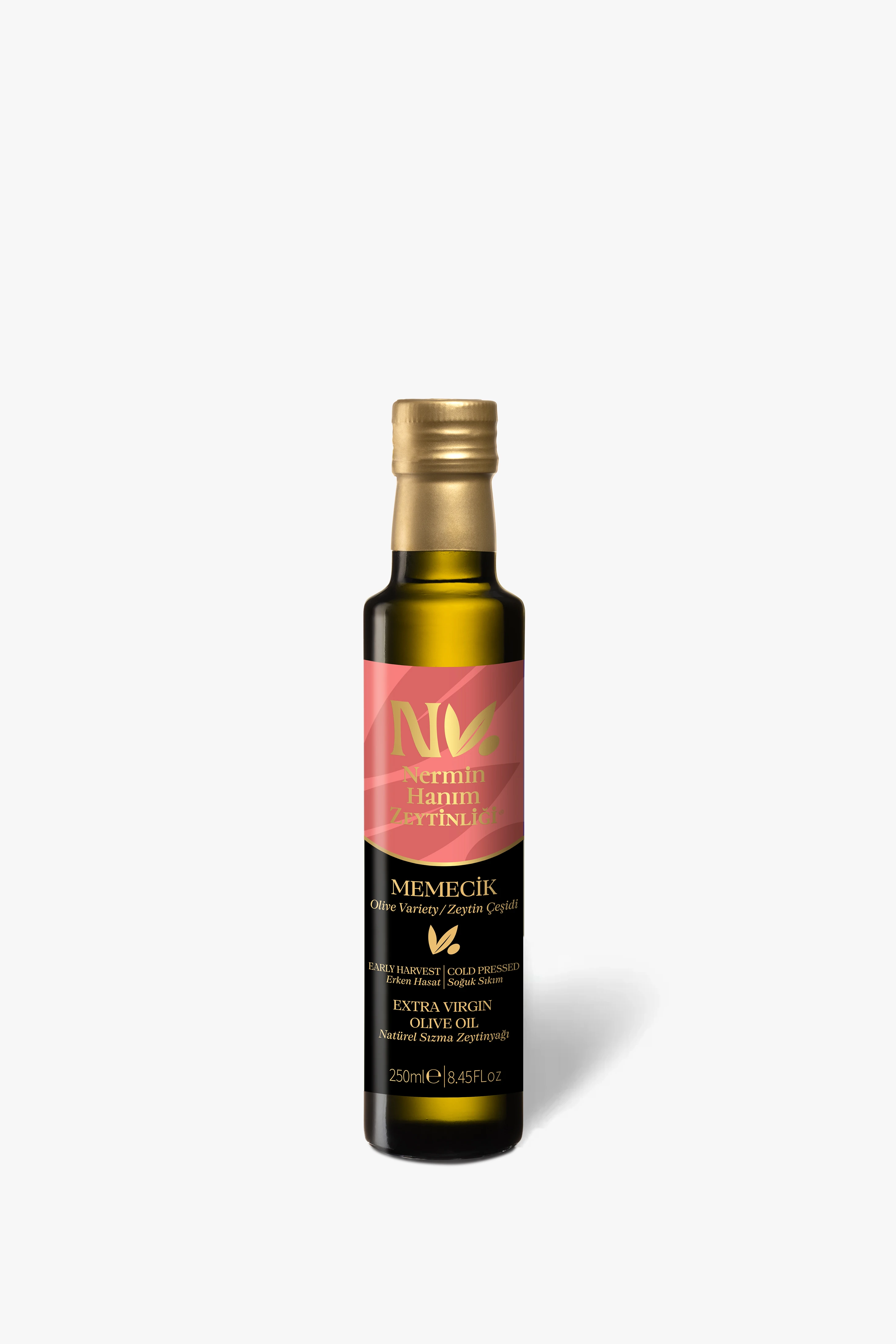 Memecik - Erken Hasat Soğuk Sıkım Zeytinyağı (250ml)