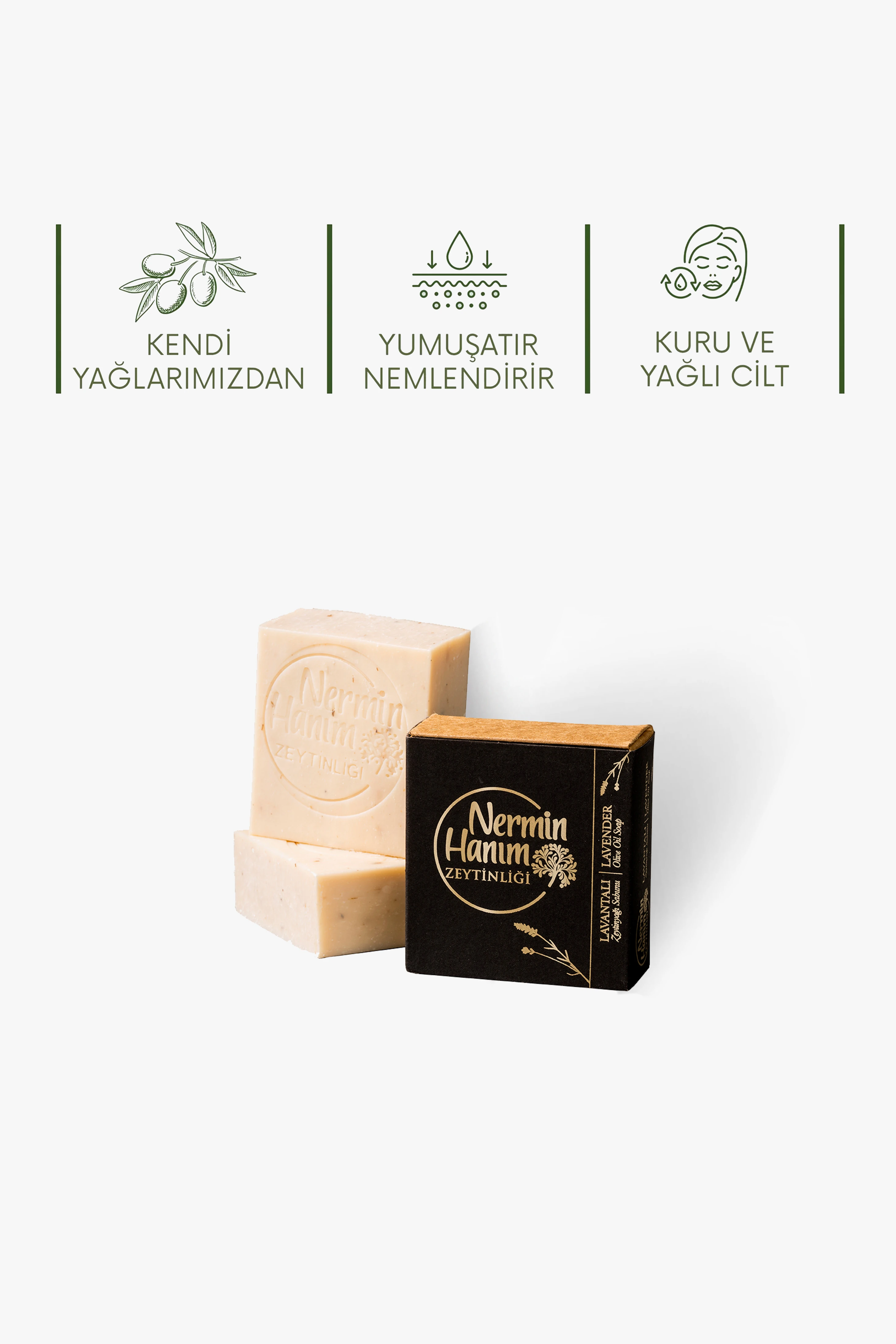 Zeytinyağı Sabunu - Lavantalı (150gr)