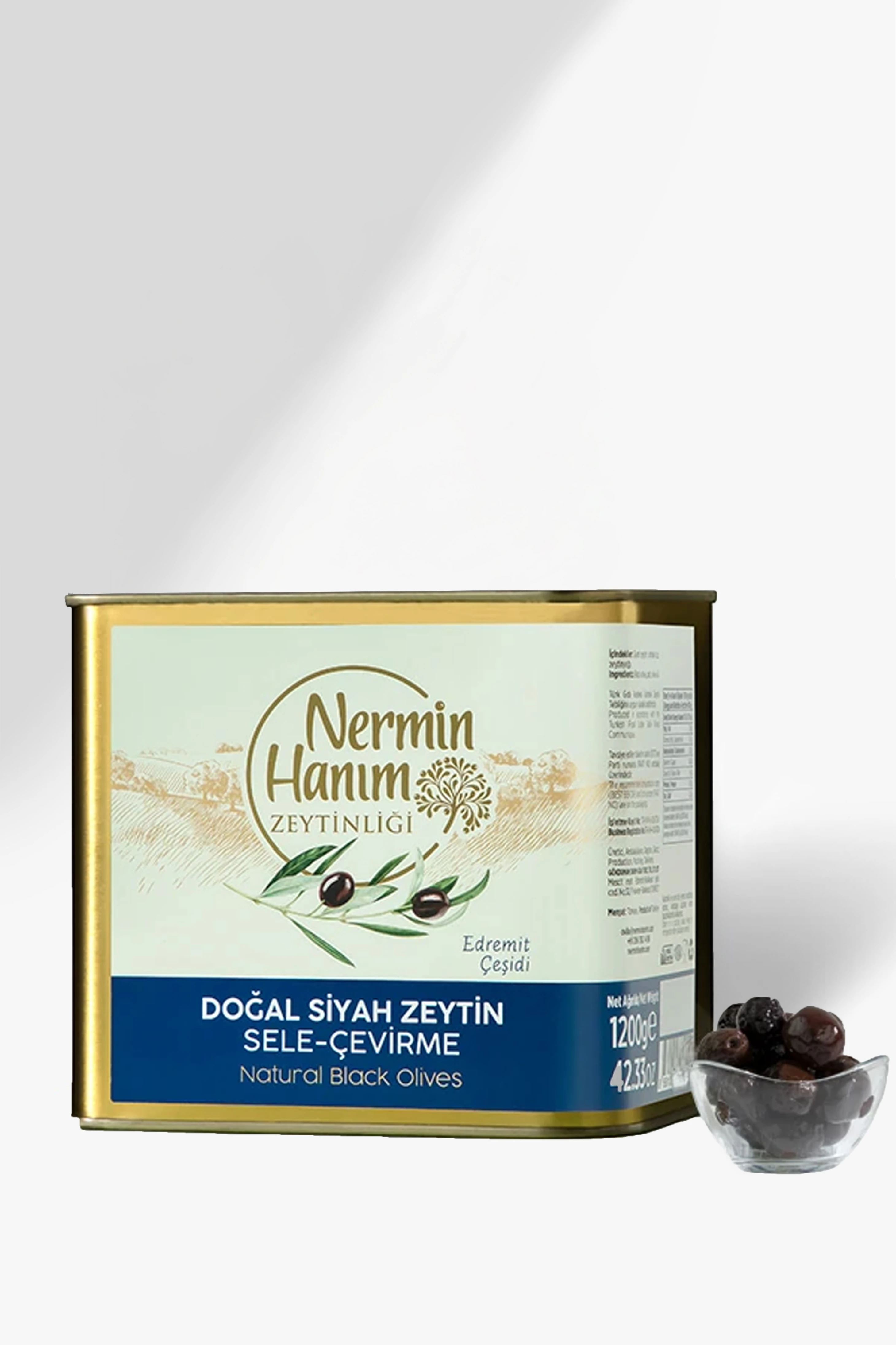 Edremit Siyah Sele (Çevirme) Zeytin (1,2kg)