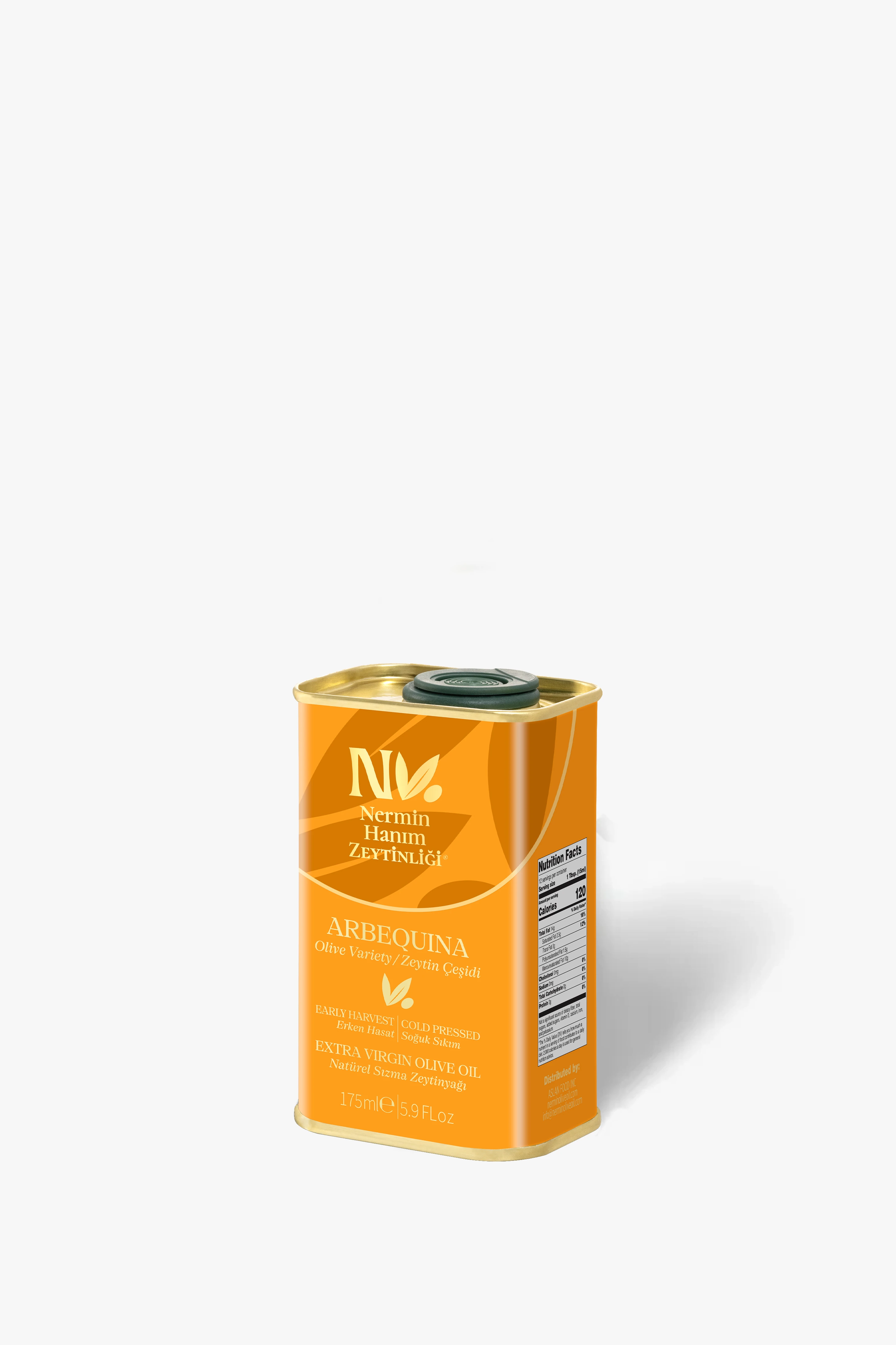 Arbequina - Erken Hasat Soğuk Sıkım Zeytinyağı (175ml)