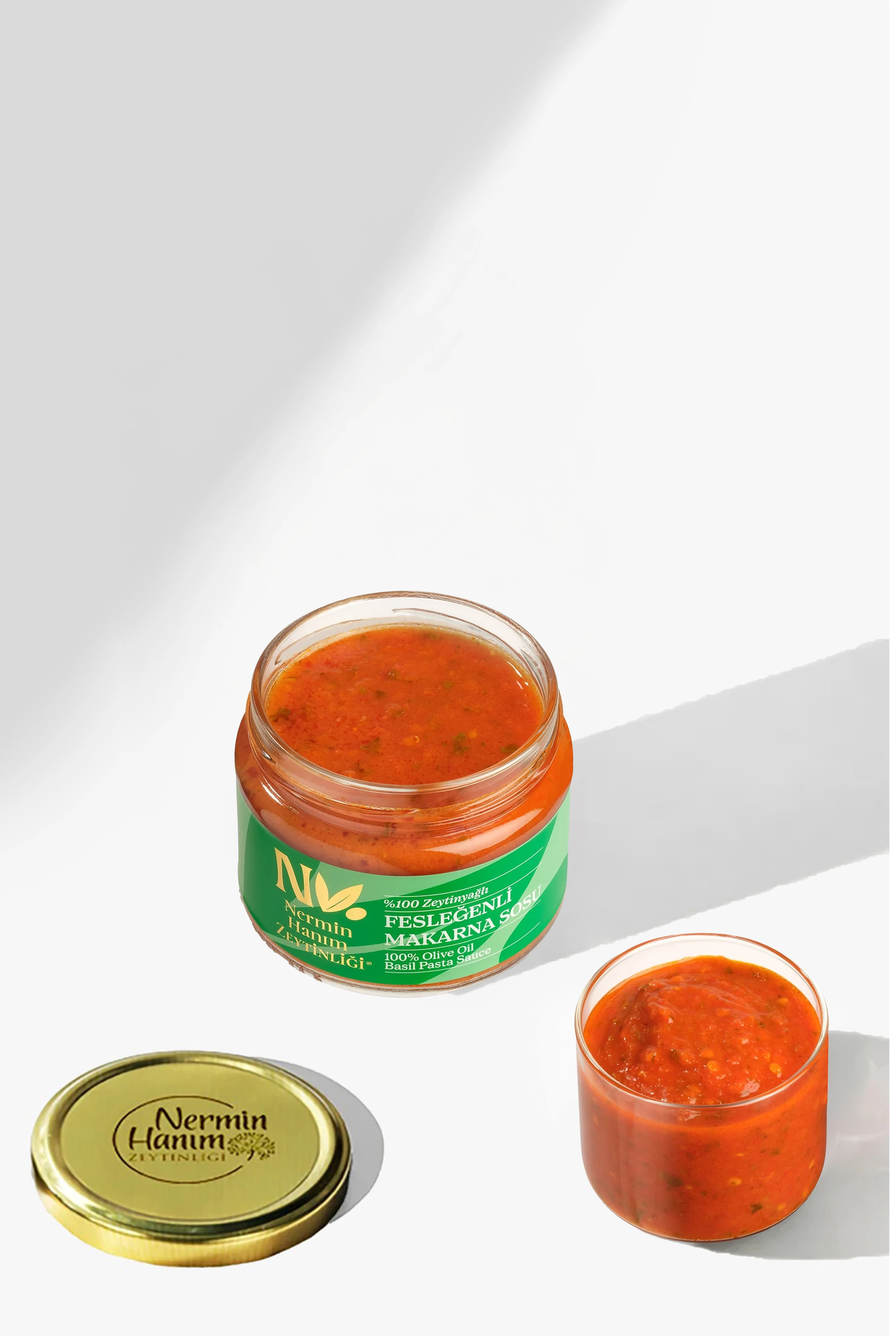 %100 Zeytinyağlı Fesleğenli Makarna Sosu (275gr)