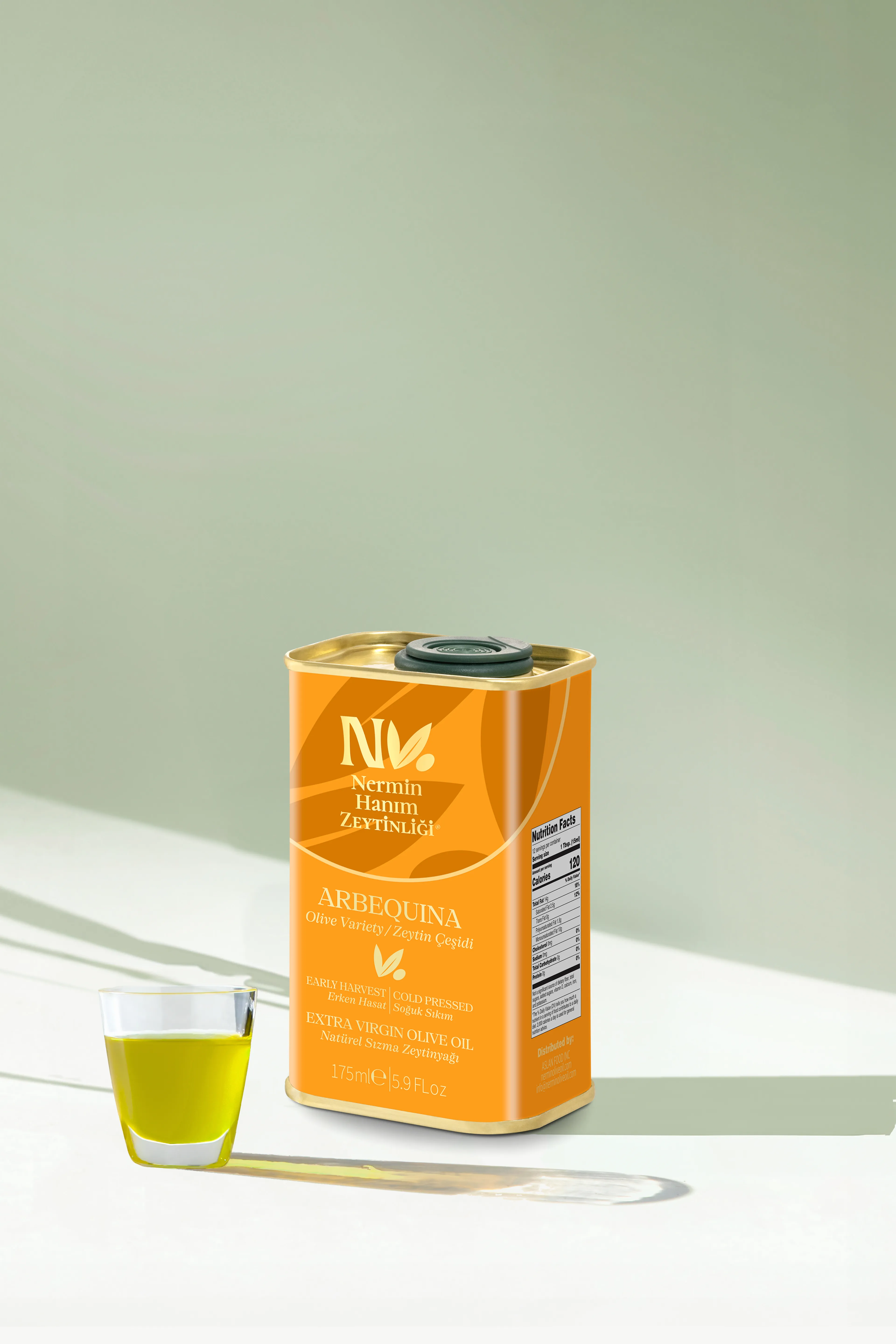 Arbequina - Erken Hasat Soğuk Sıkım Zeytinyağı (175ml)