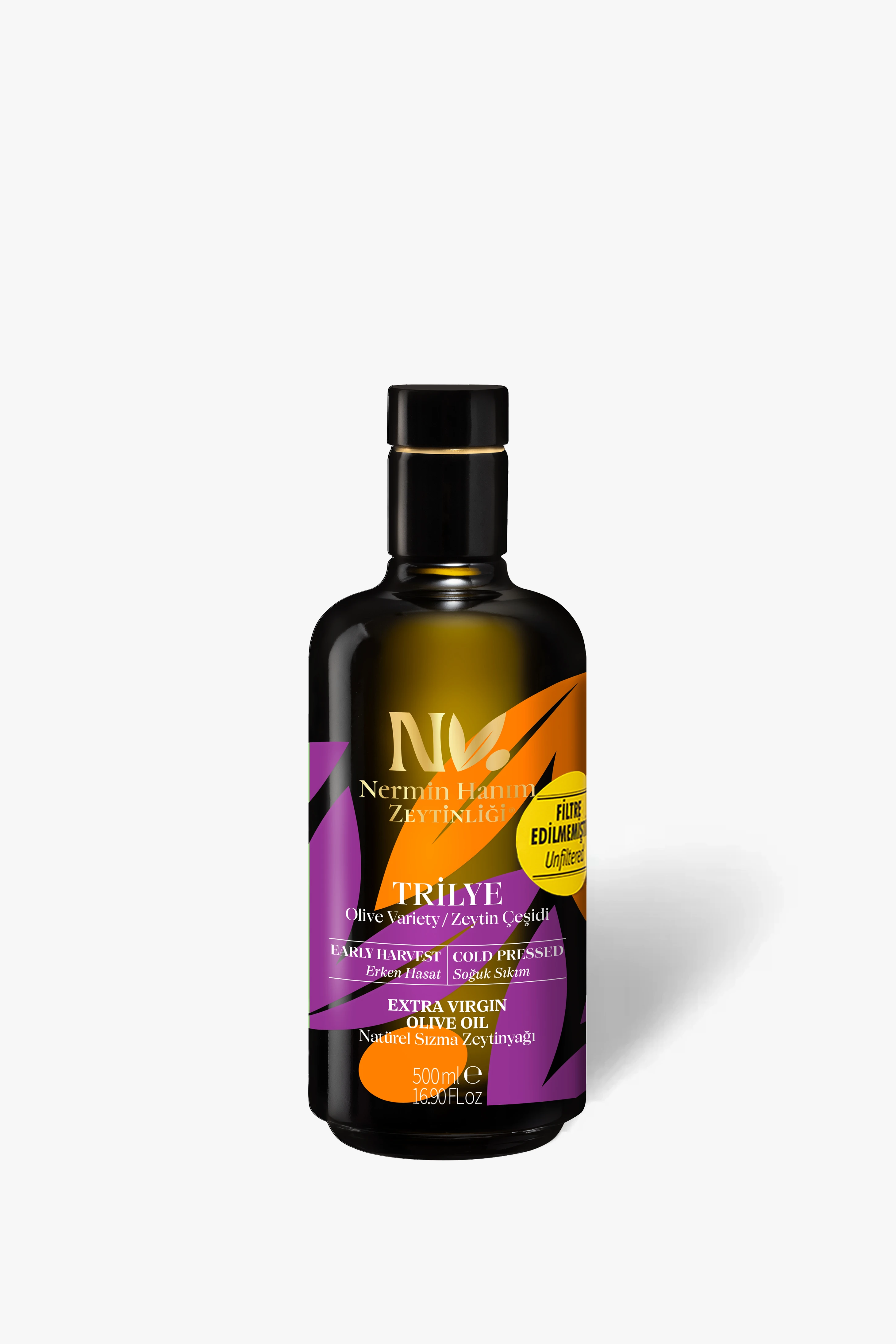 Trilye-Filtresiz Erken Hasat Soğuk Sıkım Zeytinyağı R. (500ml)