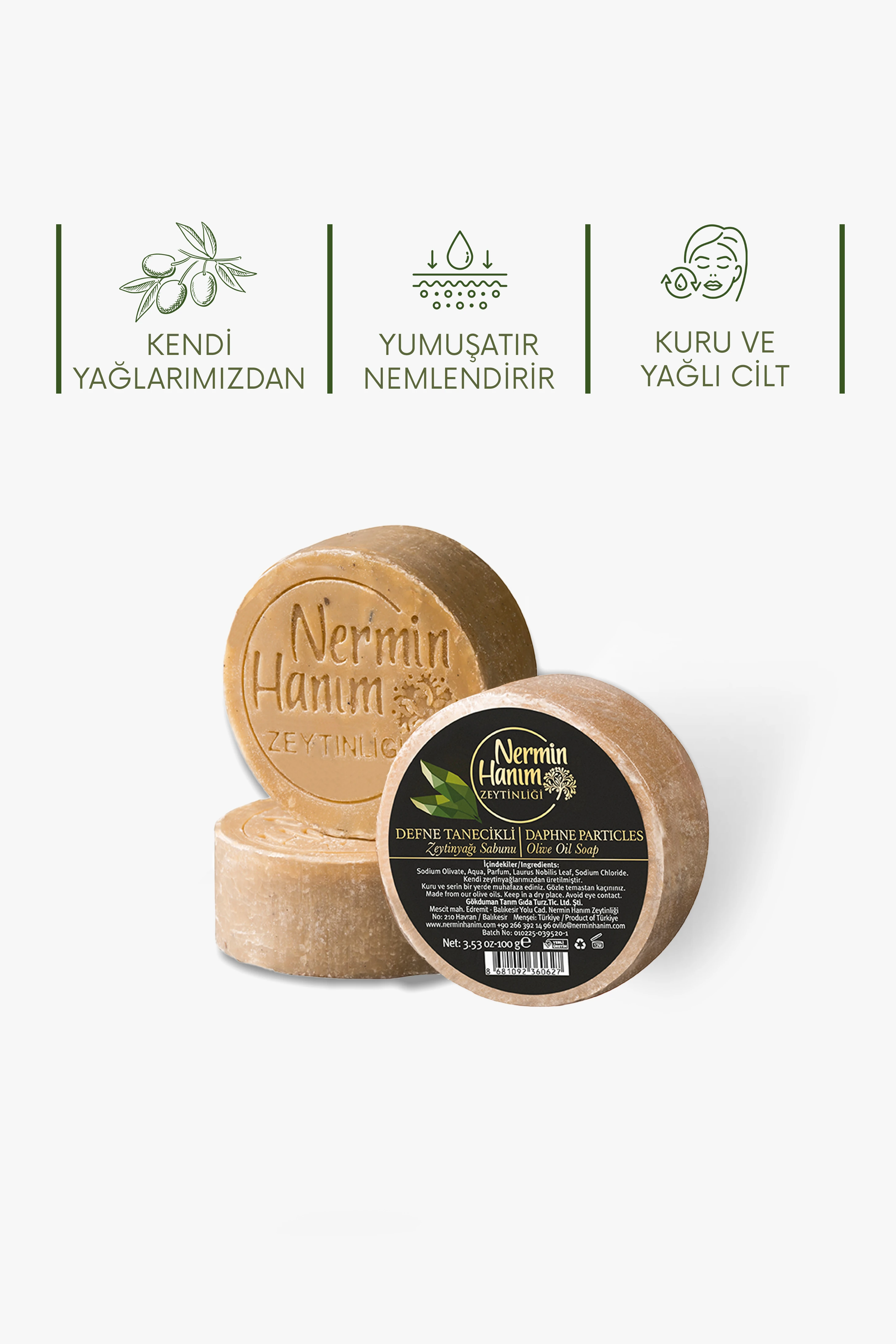 Zeytinyağı Sabunu - Defne (100gr)