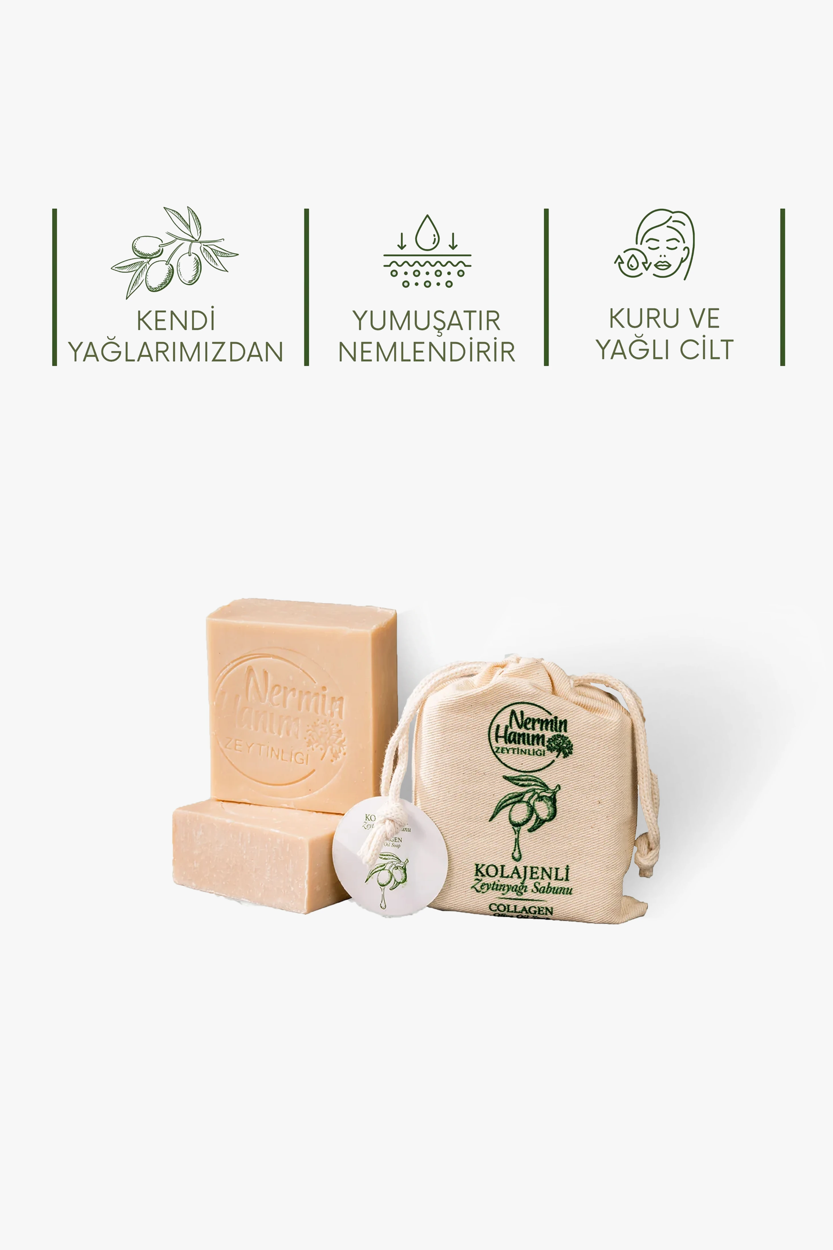 Zeytinyağı Sabunu - Kolajenli (150gr)