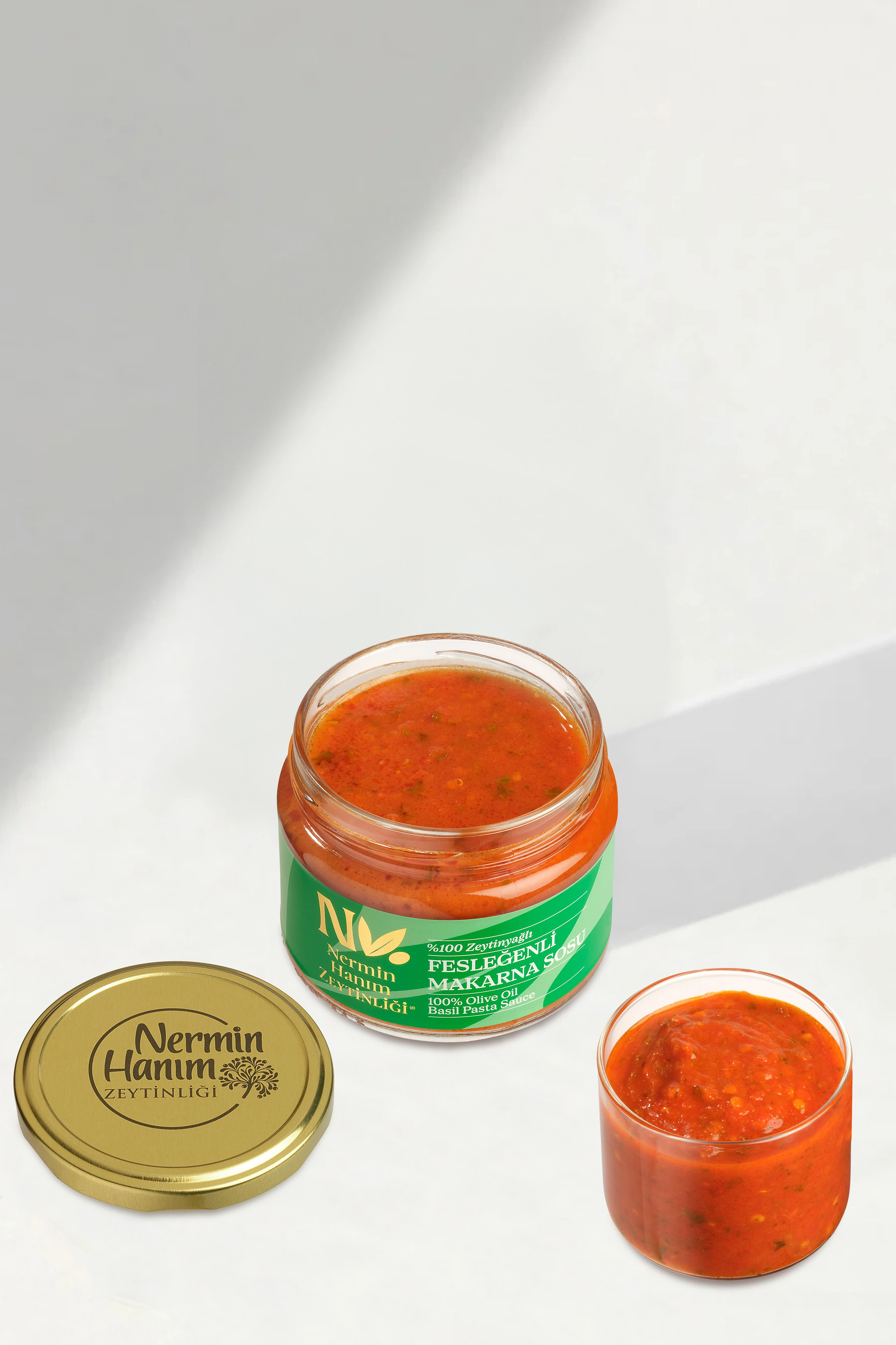%100 Zeytinyağlı Fesleğenli Makarna Sosu (275gr)