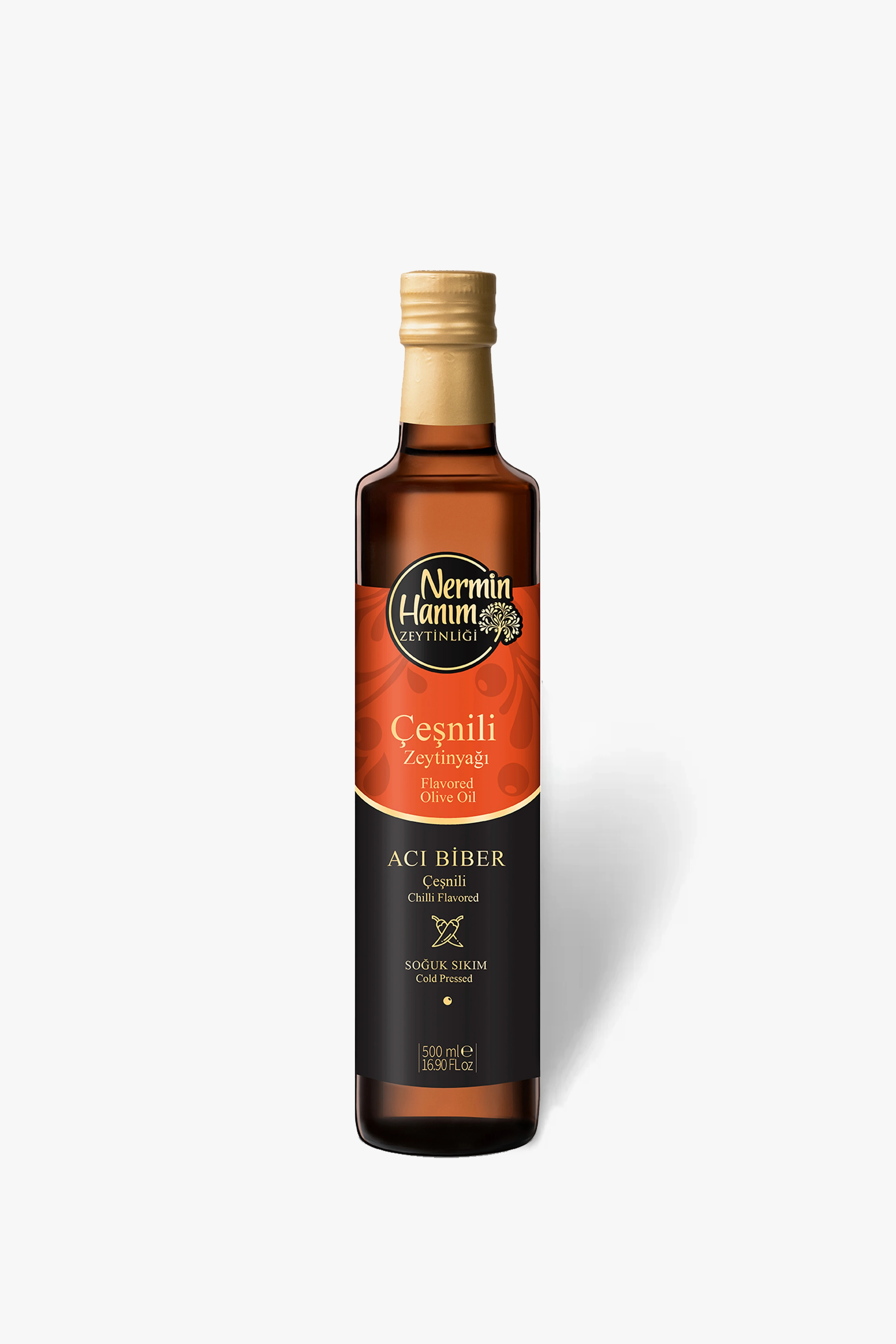 Acı Biber Çeşnili Zeytinyağı (500ml)