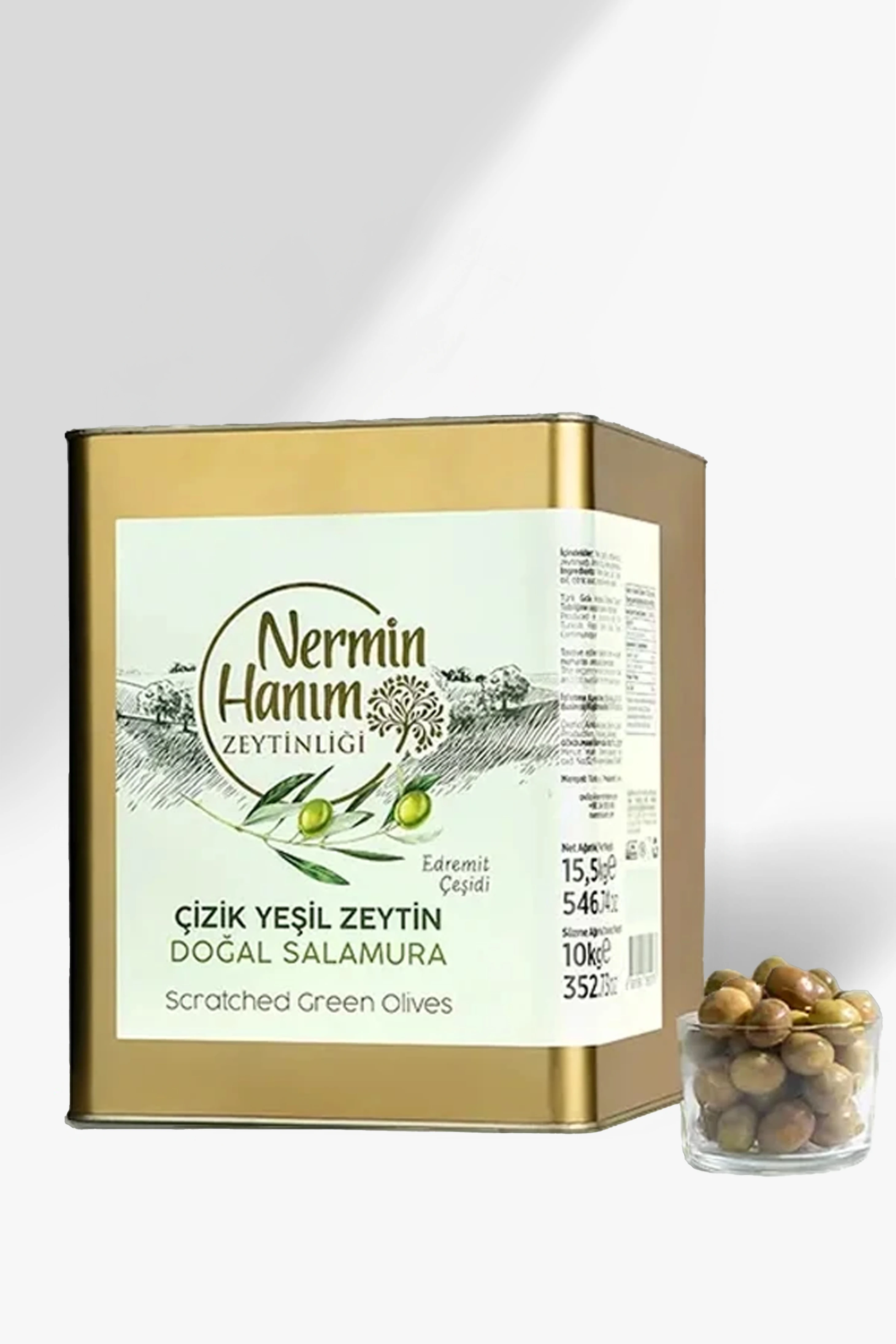 Edremit Yeşil Çizik Zeytin (10 kg)