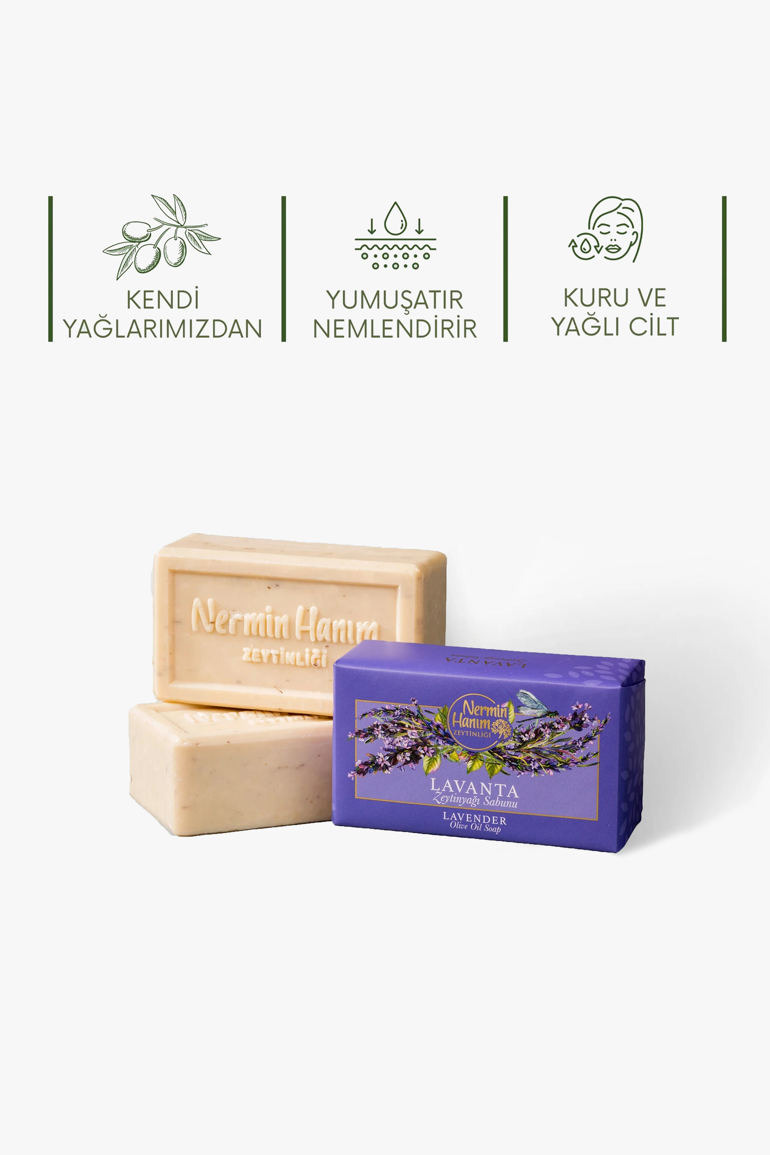 Zeytinyağı Sabunu - Lavanta (250gr)