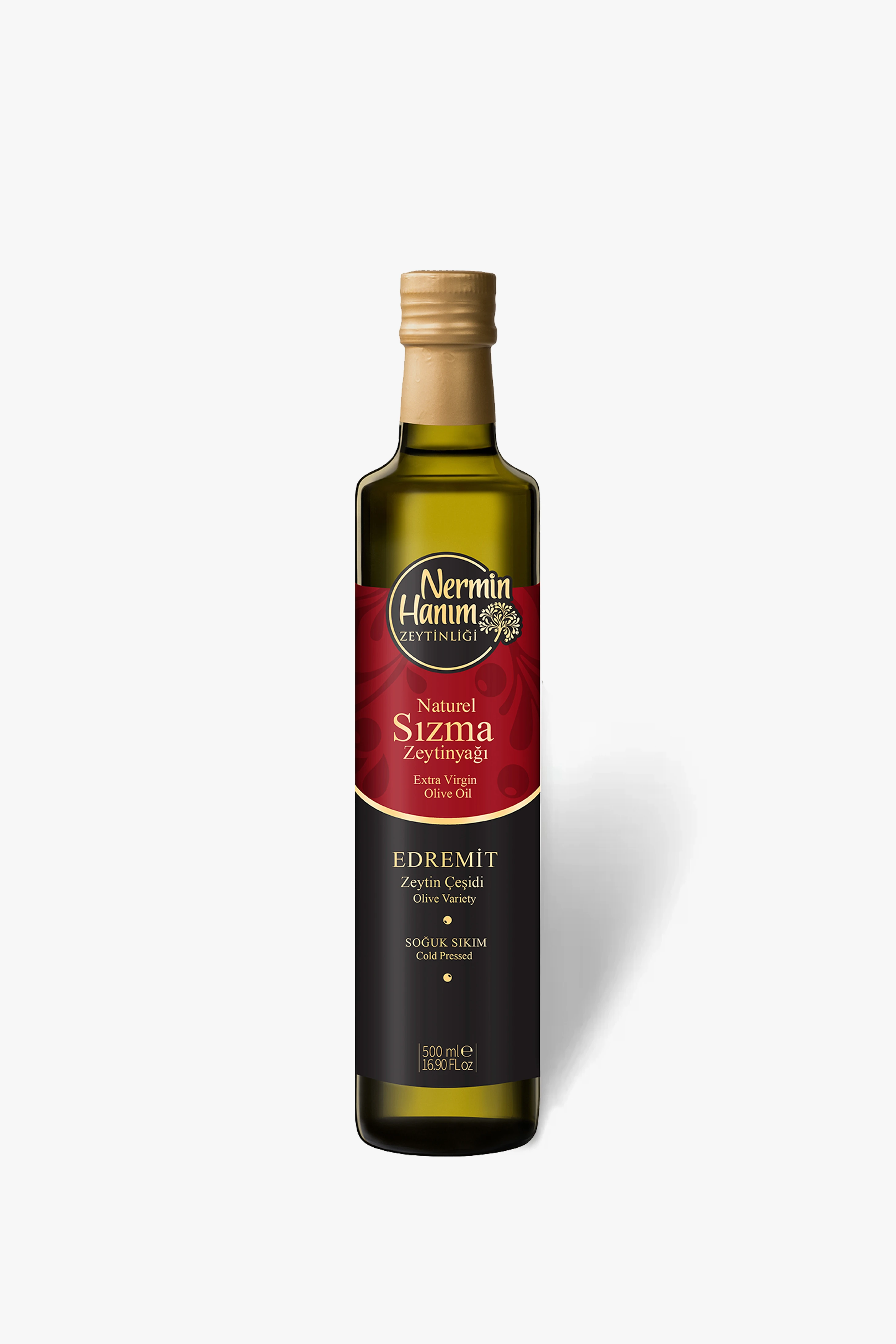 Ayvalık (Edremit) - Naturel Sızma Soğuk Sıkım Zeytinyağı (500ml)