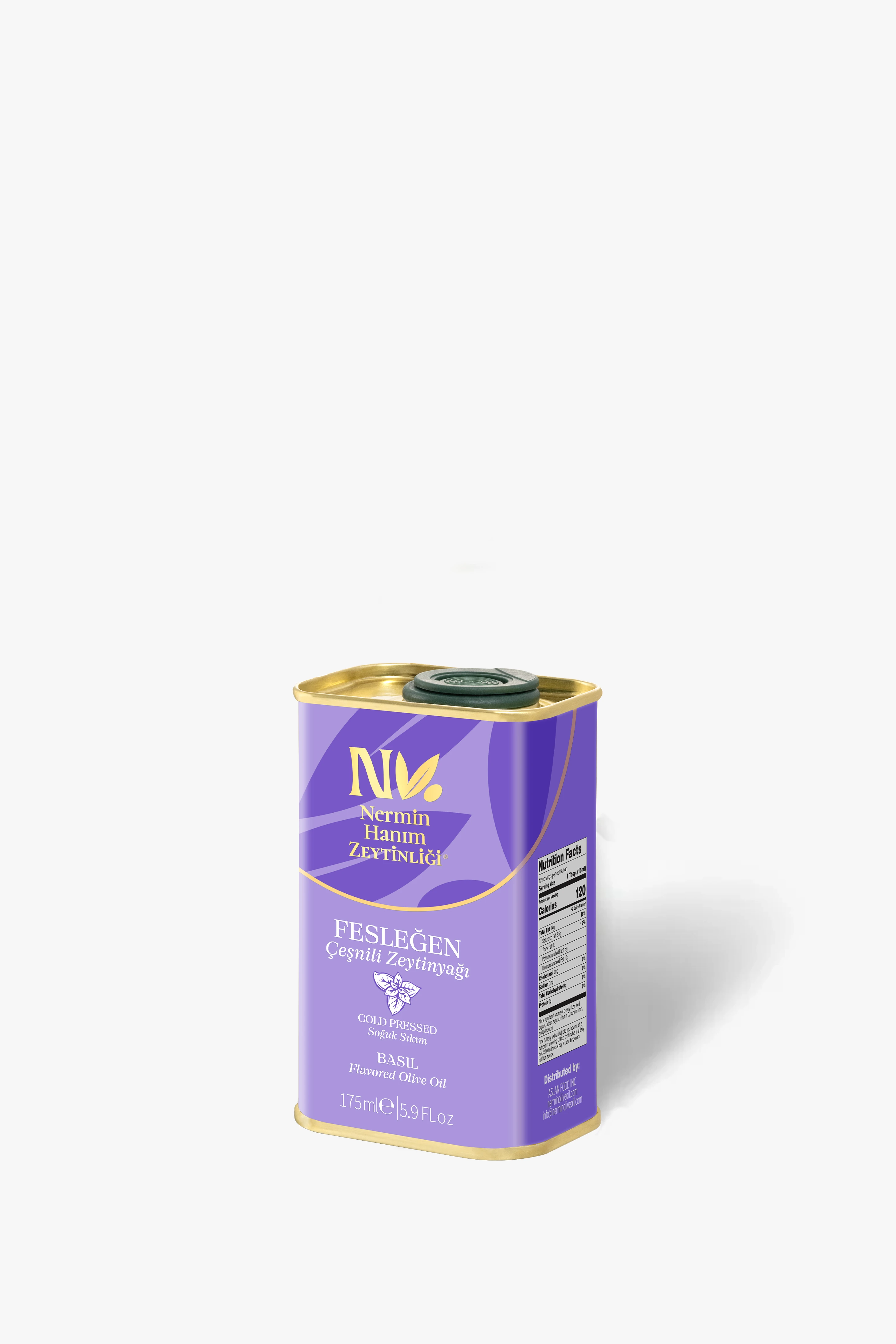 Fesleğen Çeşnili Zeytinyağı (175ml)