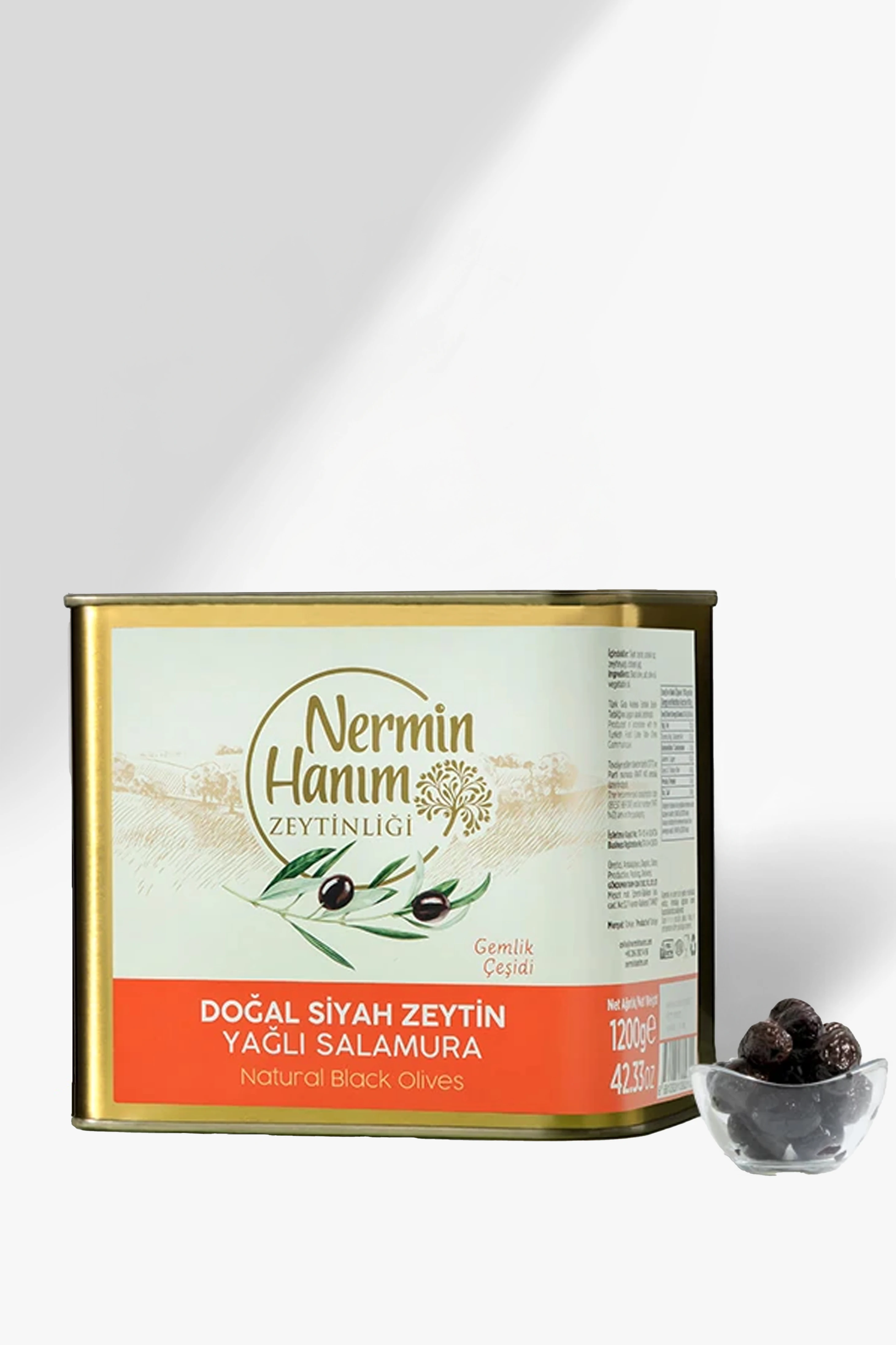 Gemlik Siyah Zeytin Yağlı Salamura (1.2kg)