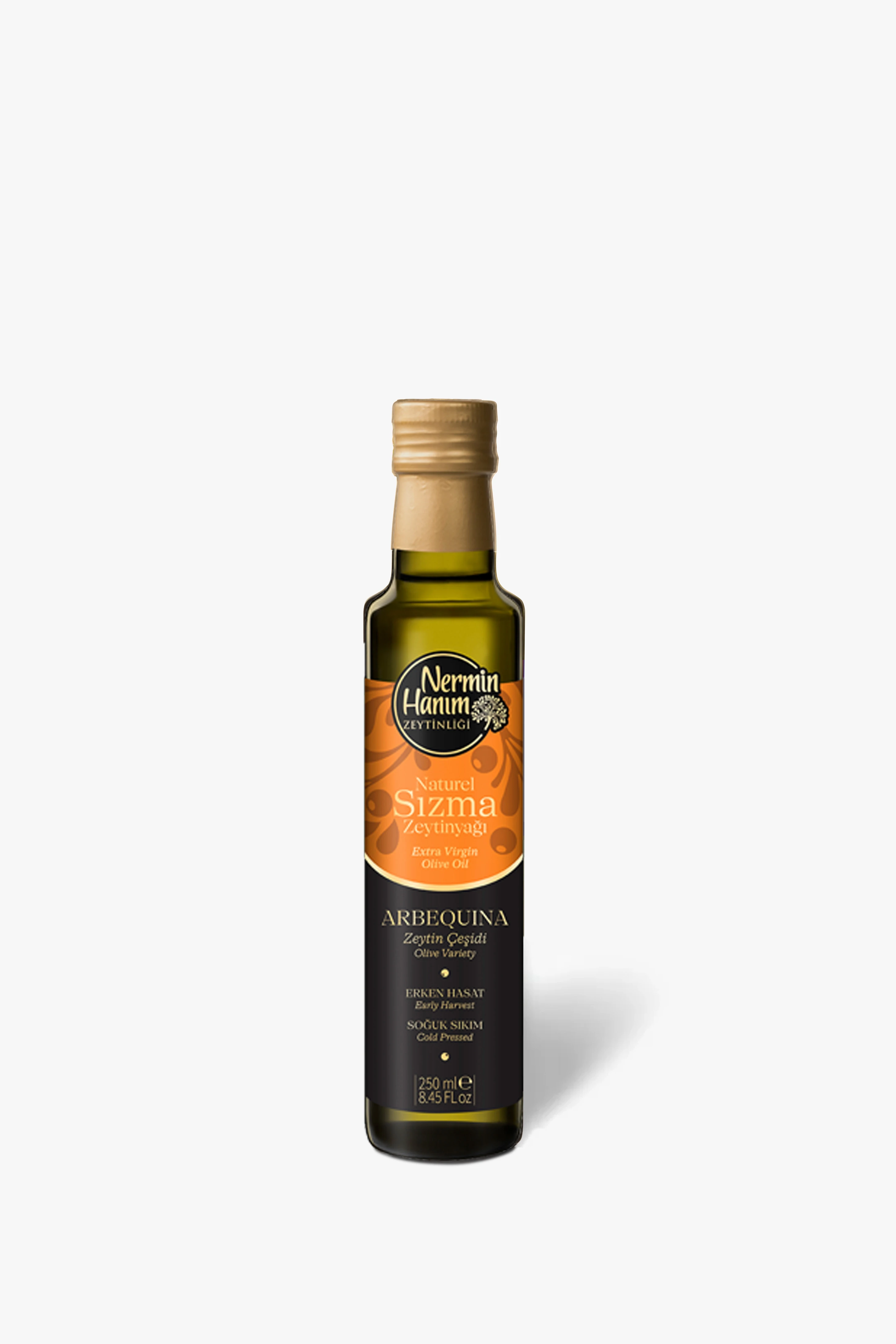 Arbequina - Erken Hasat Soğuk Sıkım Zeytinyağı (250ml)
