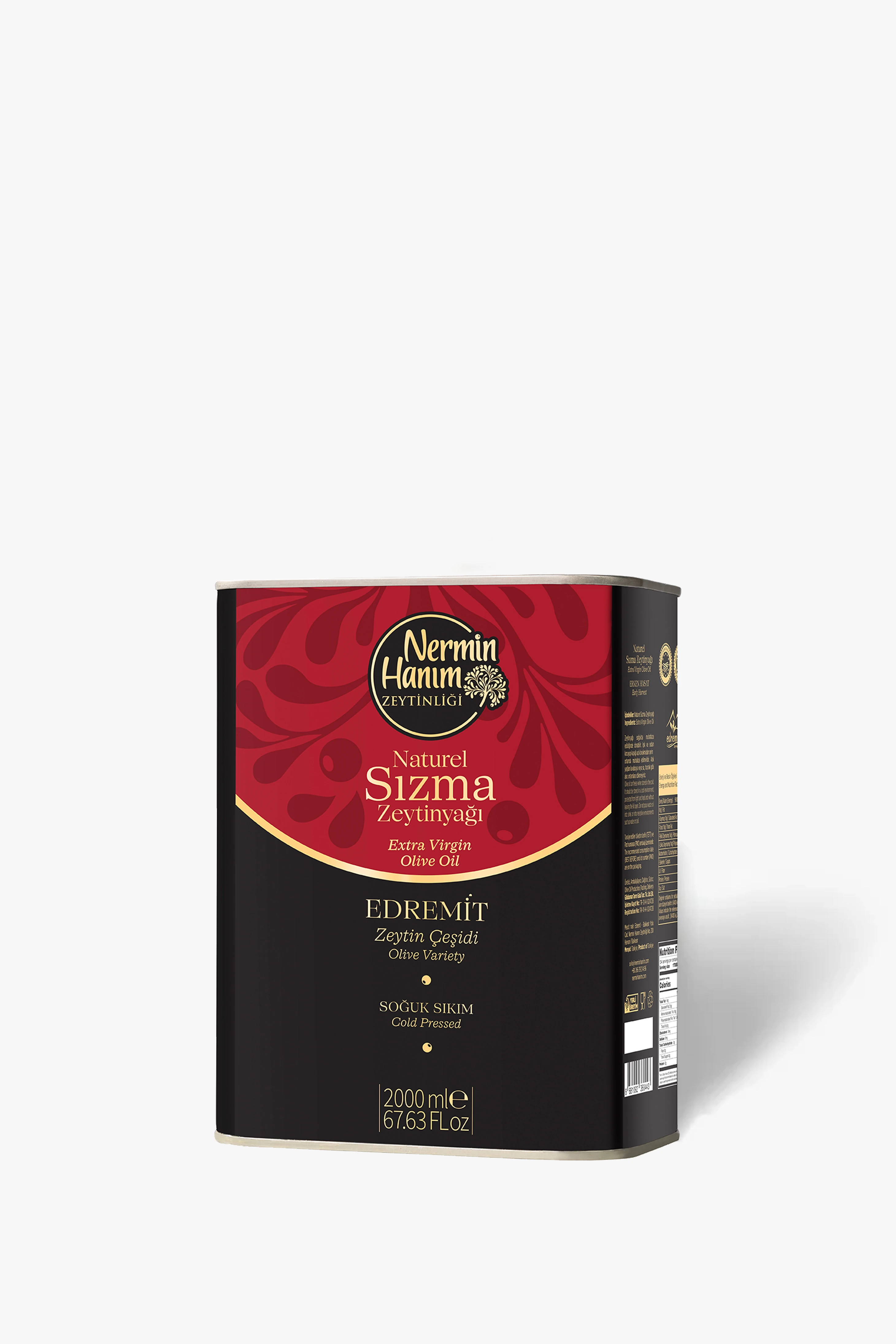 Ayvalık (Edremit) - Naturel Sızma Soğuk Sıkım Zeytinyağı (2lt)