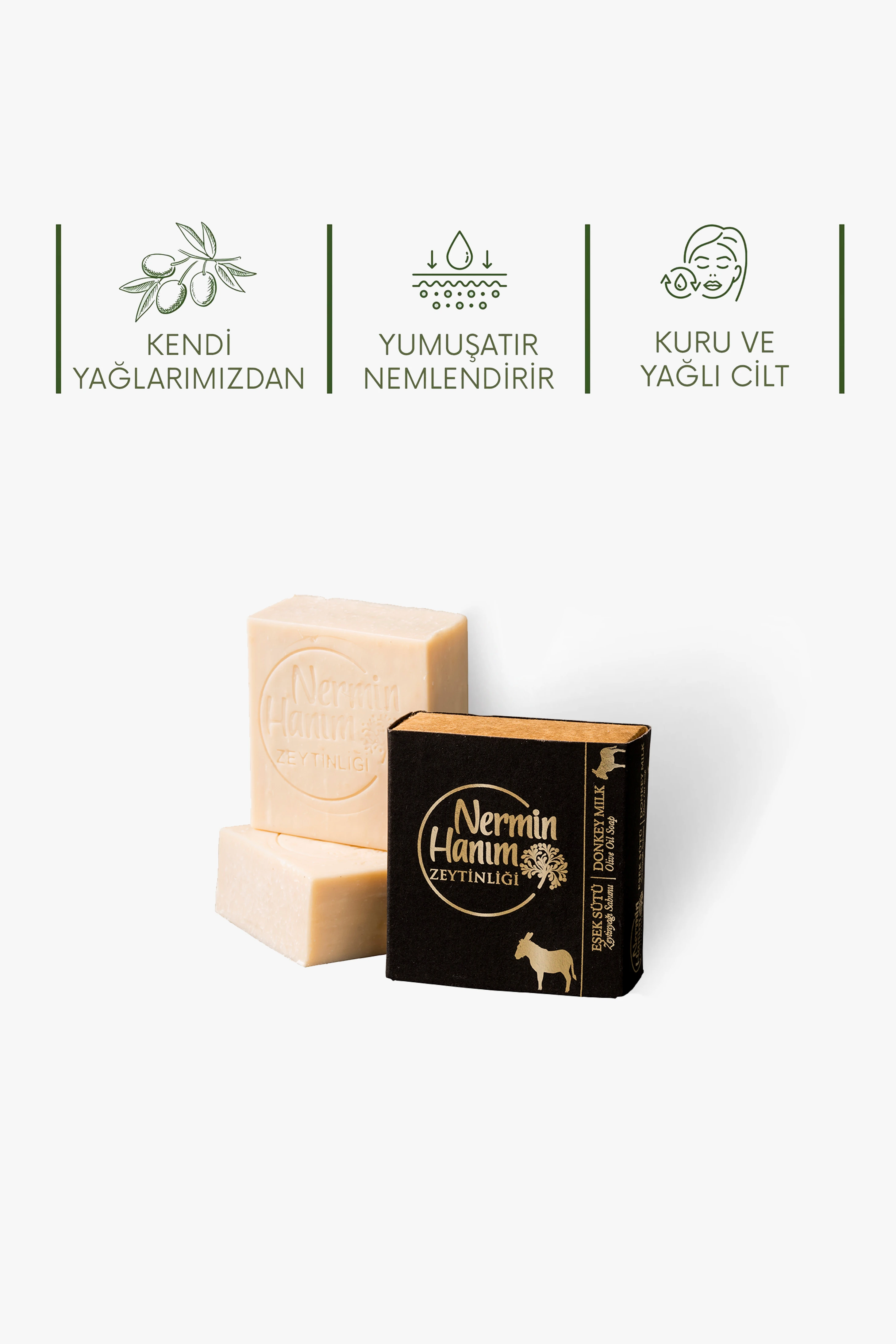Zeytinyağı Sabunu - Eşek Sütü (150 gr)