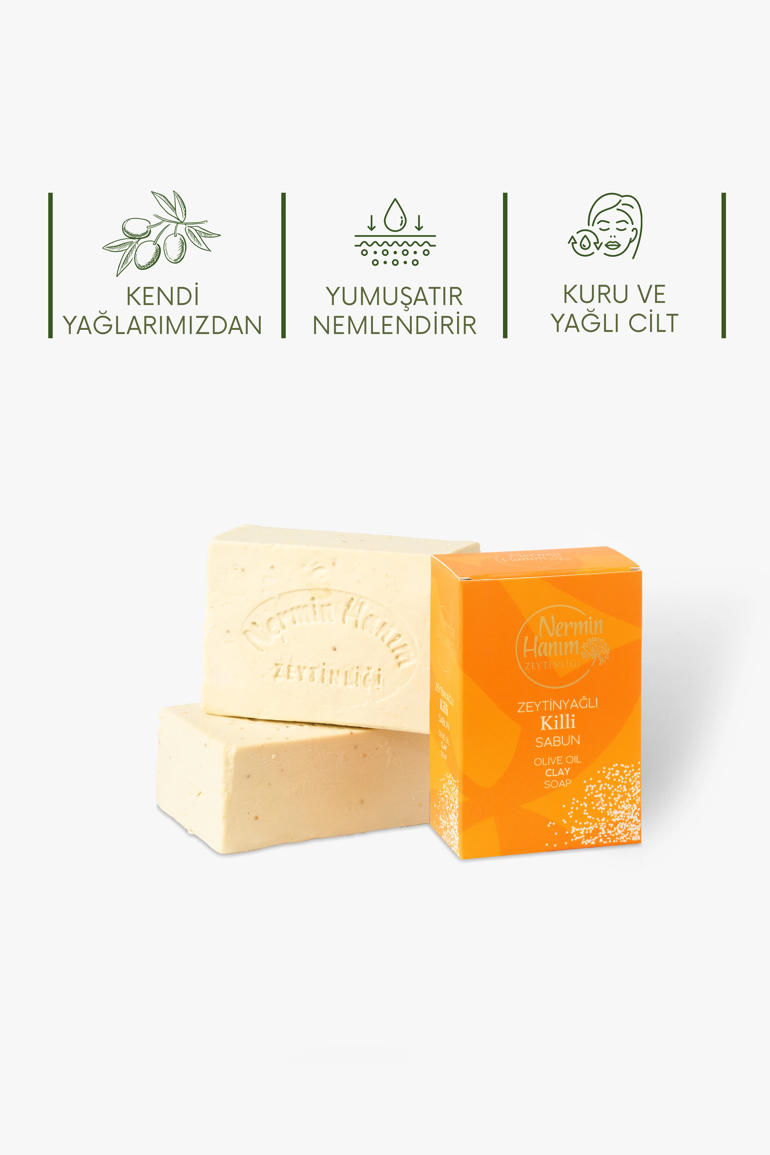 Zeytinyağı Sabun - Killi (170gr)