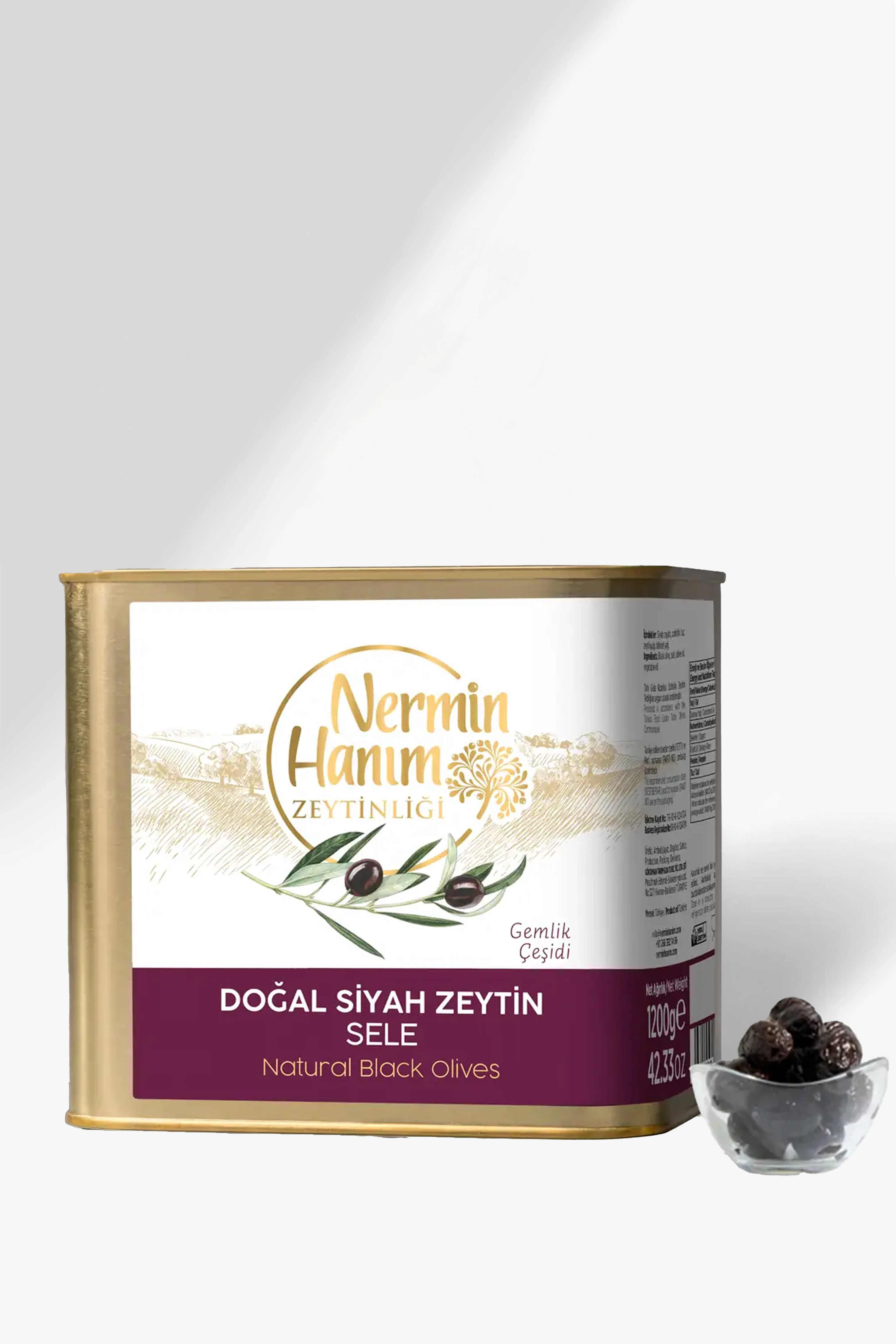 Gemlik Siyah Kuru Sele Zeytin (1,2kg)
