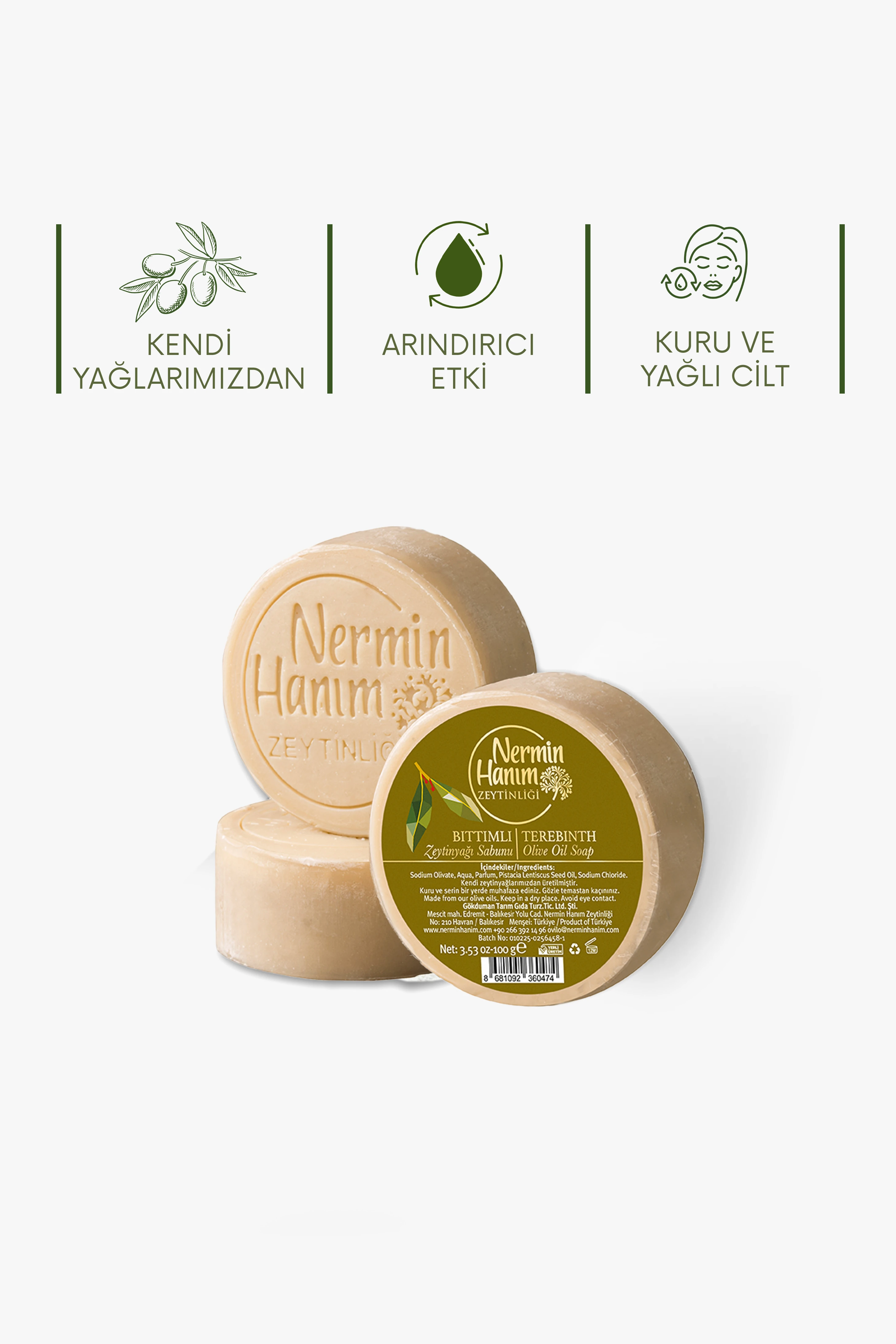 Zeytinyağı Sabunu - Bıttım (100gr)