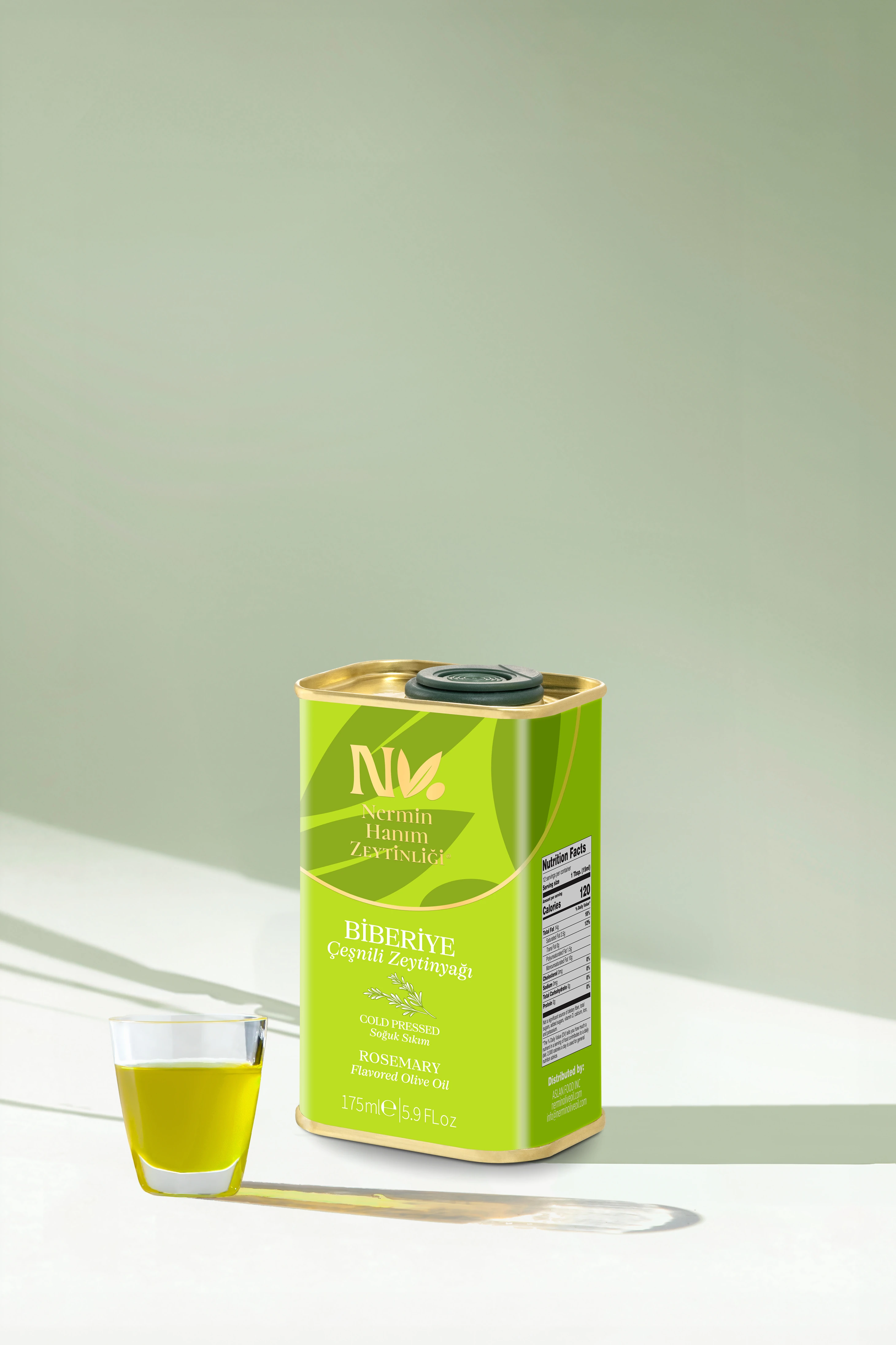 Biberiye Çeşnili Zeytinyağı (175ml)