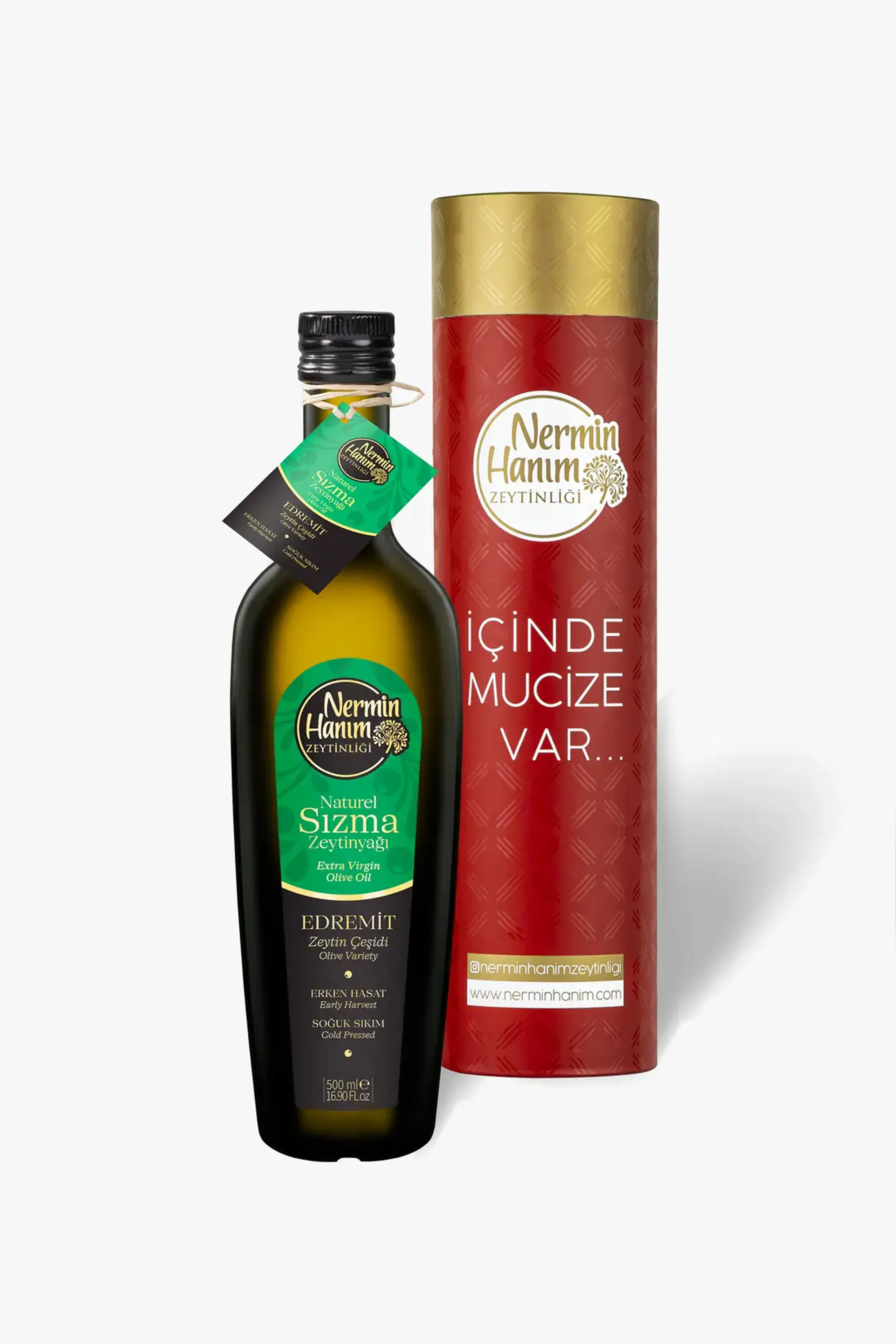 500 ml Ayvalık Edremit Erken Hasat Zeytinyağı - Kutulu (500ml)