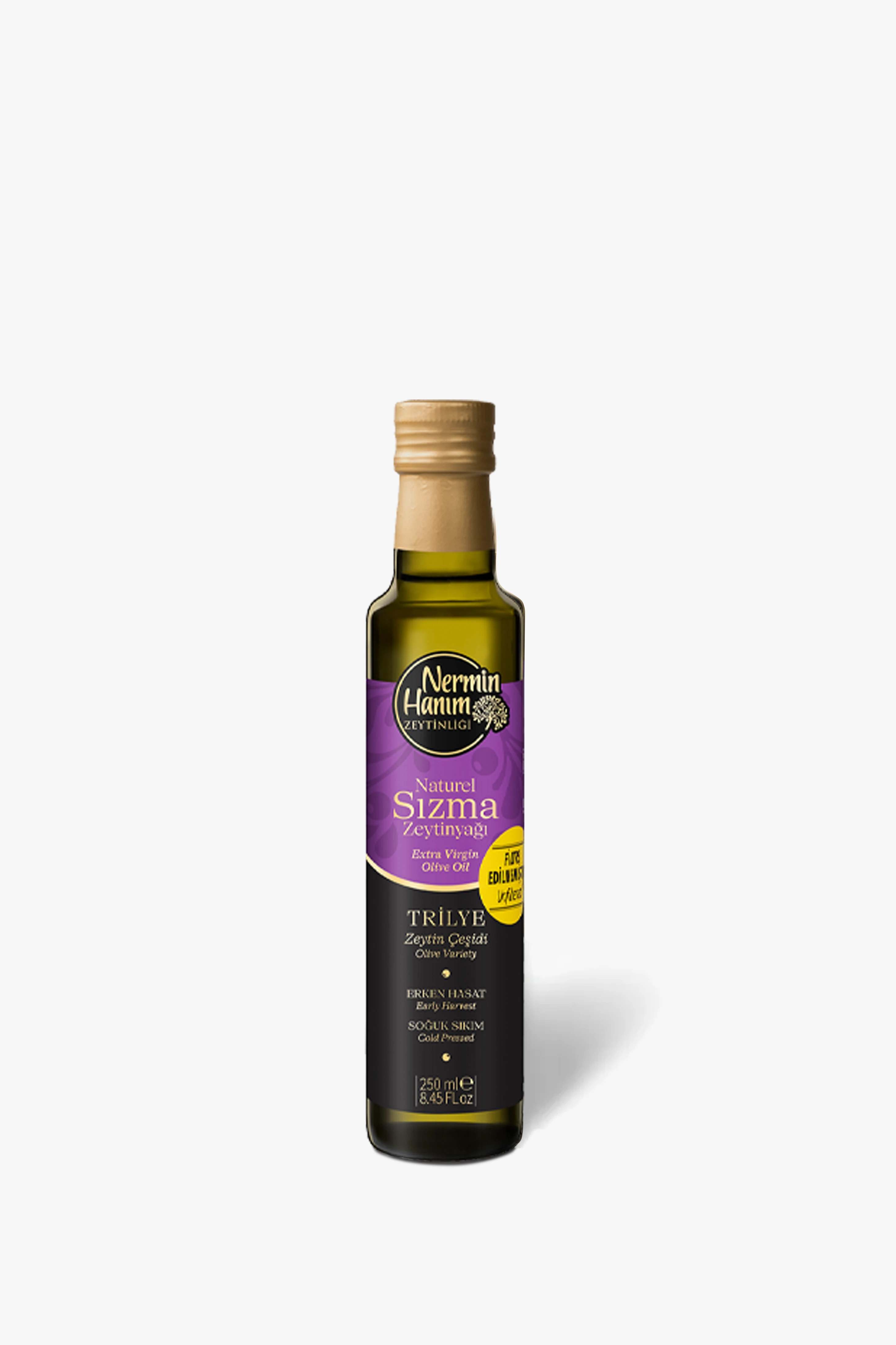 Trilye - Filtresiz Erken Hasat Soğuk Sıkım Zeytinyağı (250ml)