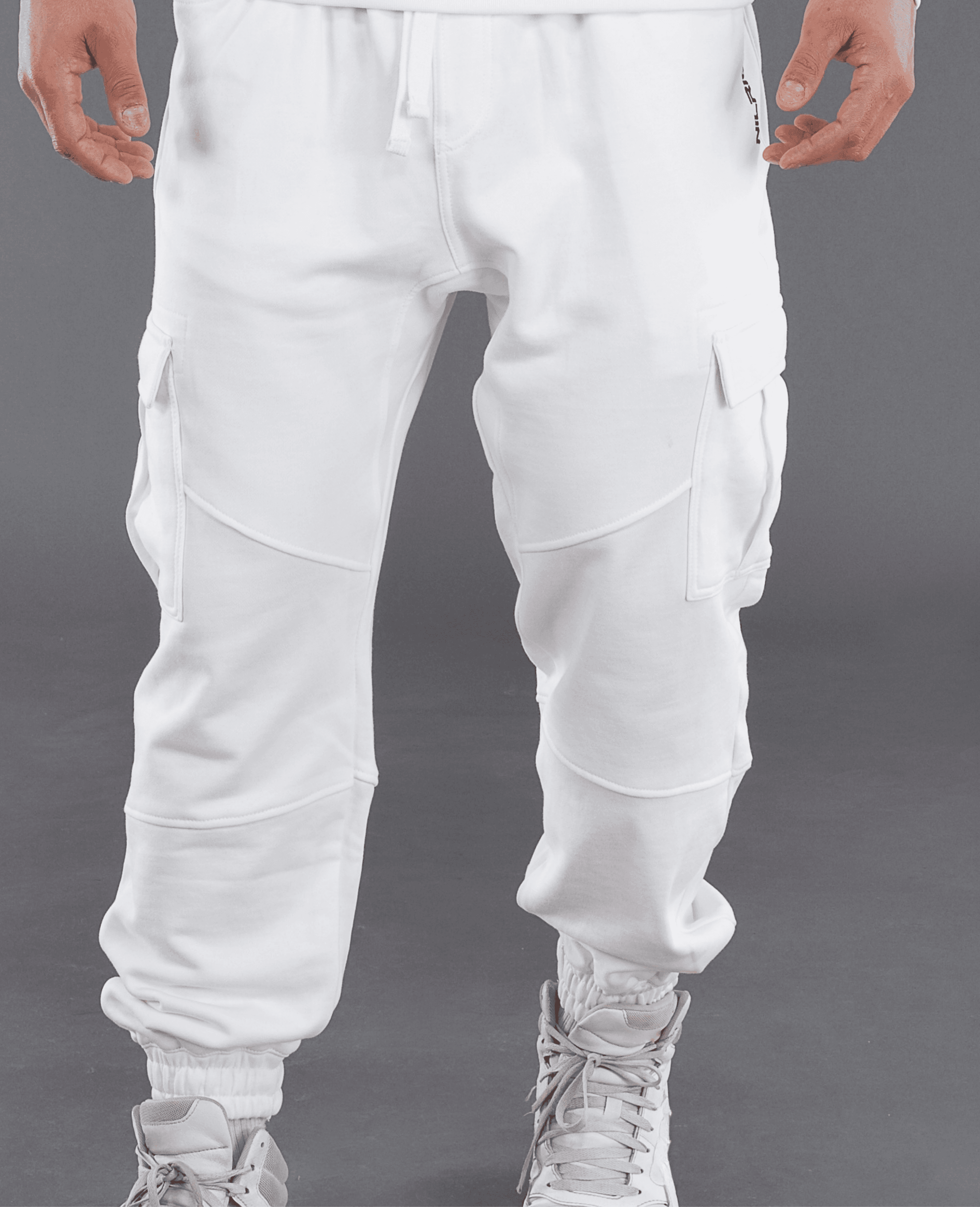 Nilrio Pantalon Jogging Cargo NPA0623 - Blanc