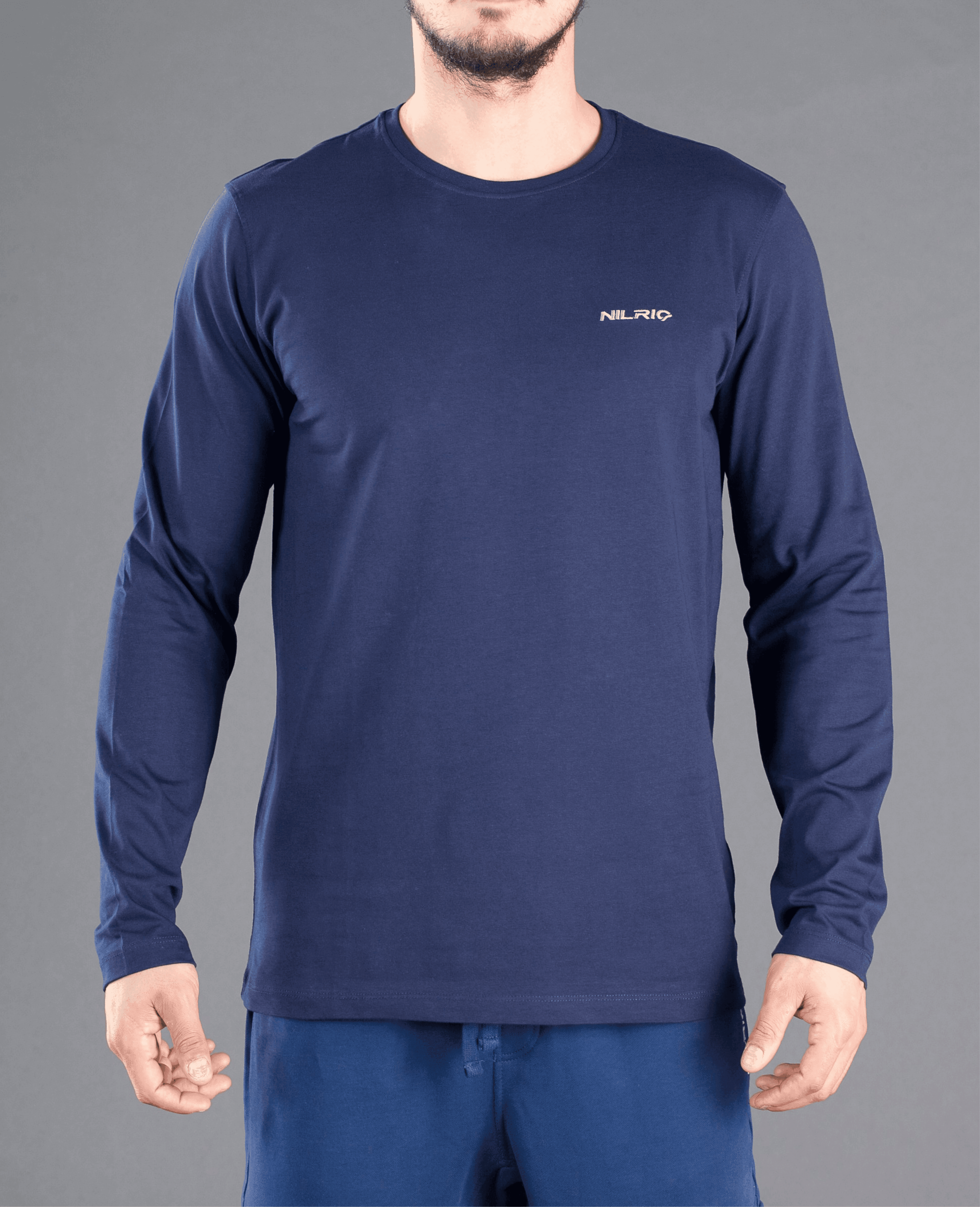 Nilrio T-Shirt Manche Longue NTS0624 - Bleu Marine