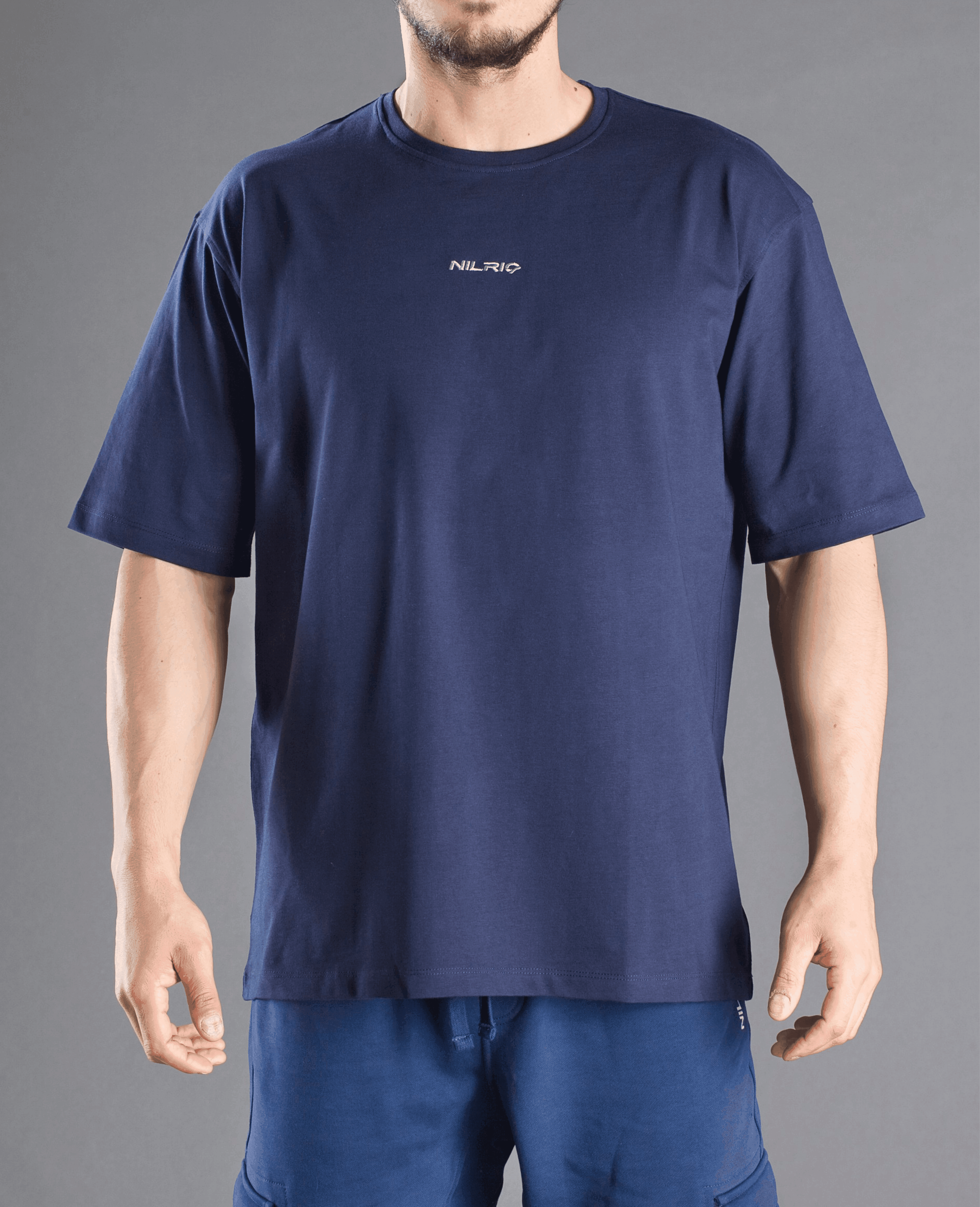 Nilrio T-shirt Oversize NTS0623 - Bleu Marine