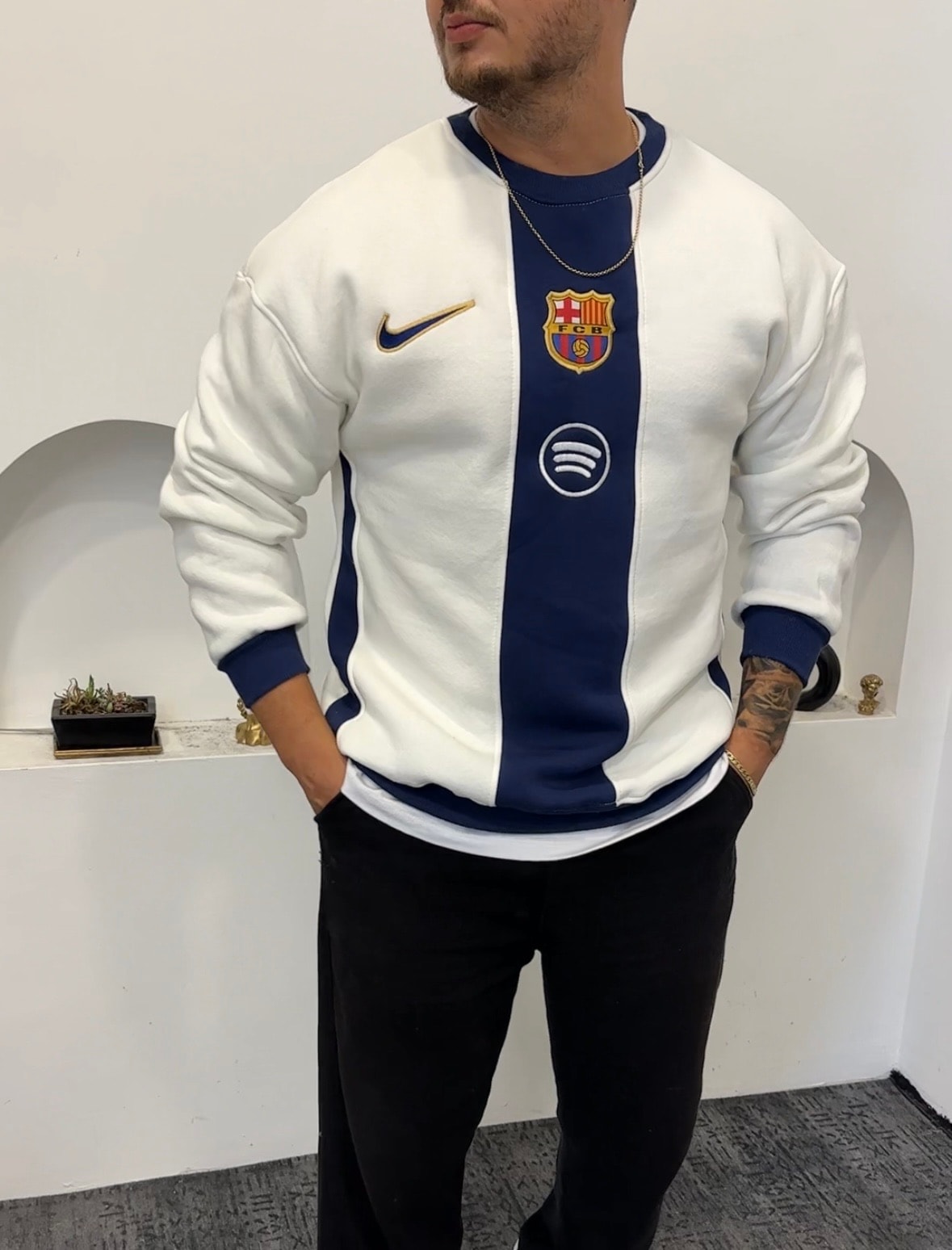 Barcelona Pamuk Sweat  Oversize 3 İplik Şardonlu