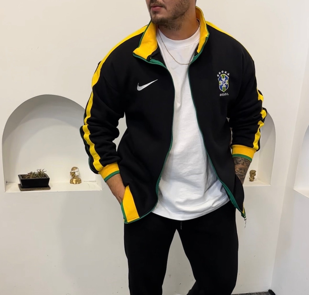 Brezilya Pamuk Ceket Nakış Arma Nike 