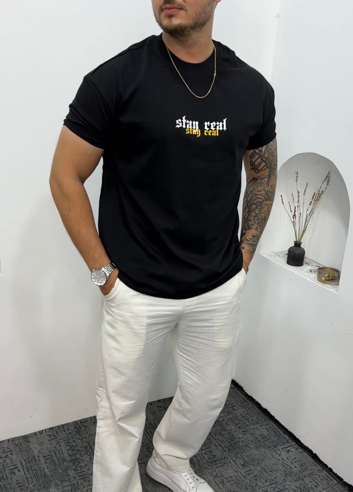 stay Real Kol Omuz Dar kesim Oversize 
