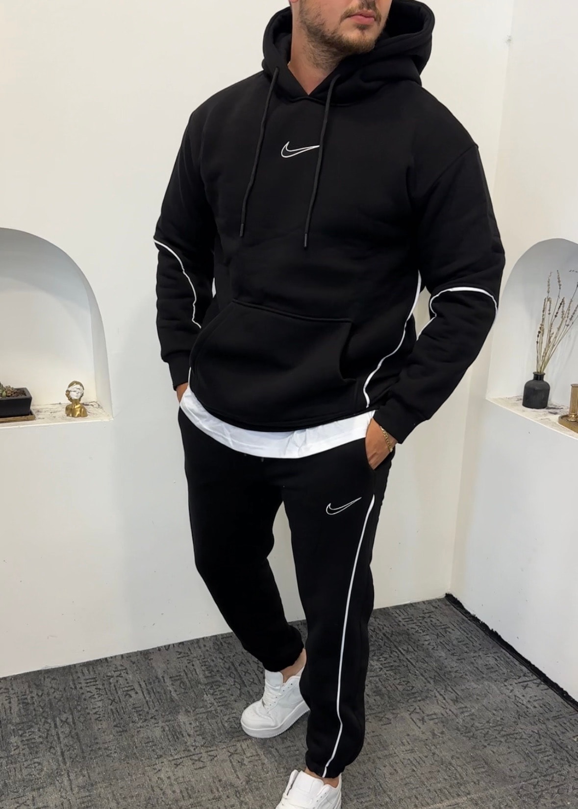 3 İplik şardonlu Pamuk Eşofman Takım 