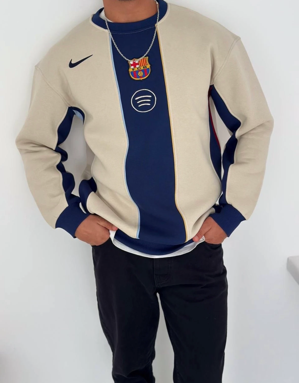 Barcelona Sweat Oversize 3 İplik Şardonlu Pamuk 