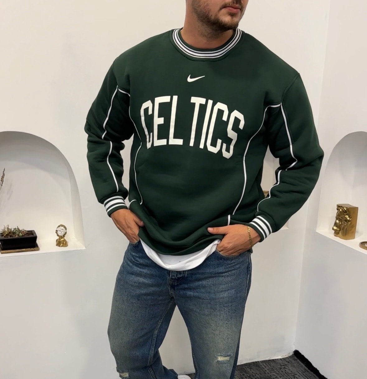 CELTİCS Pamuk Sweatshirt Oversize 