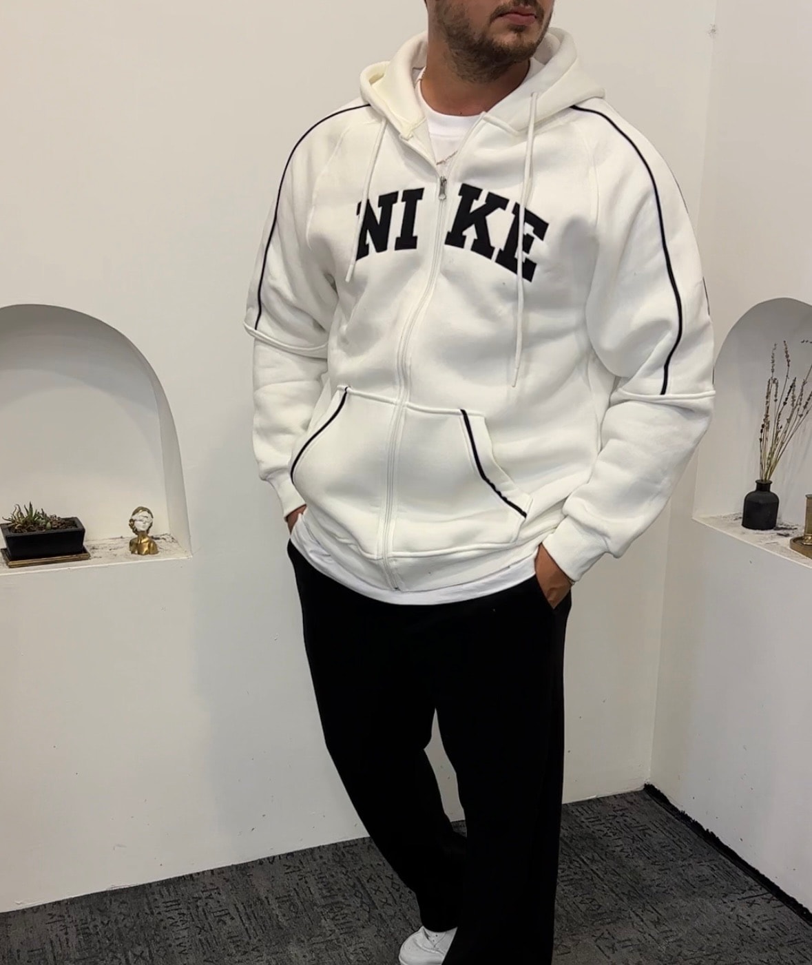 3 İplik şardonlu Pamuk Çeket 