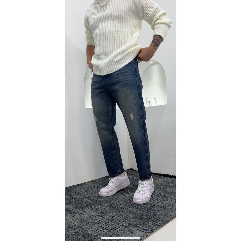 Boyfriend pantolon Lazer Yırtmaç