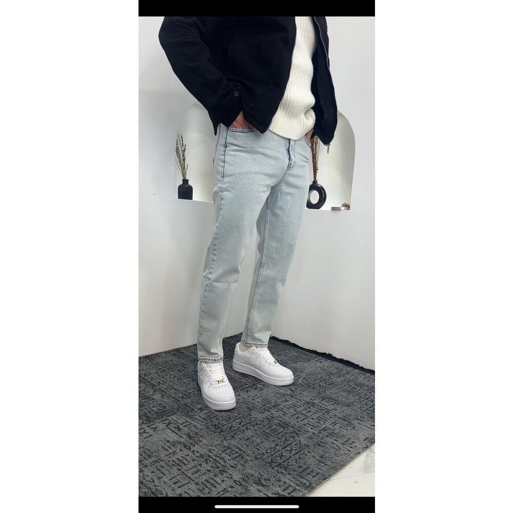 Boyfriend pantolon açık mavi