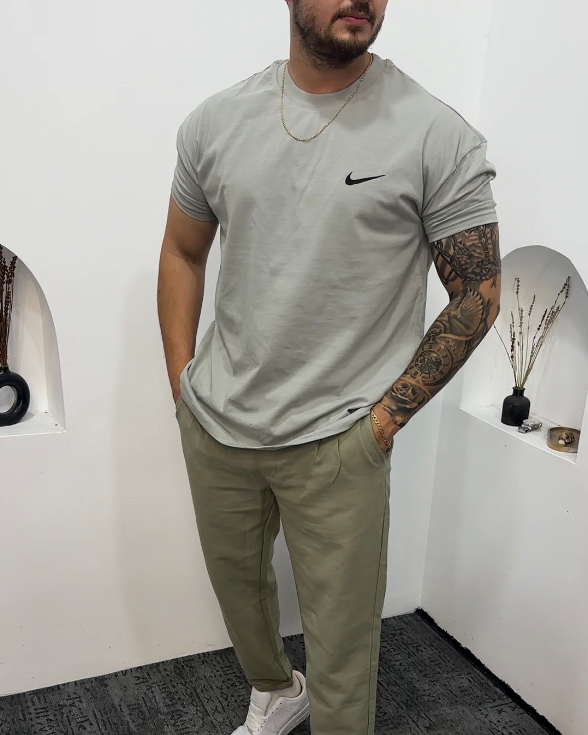 Nike Kol omuz Dar kesim Oversize kalıp 