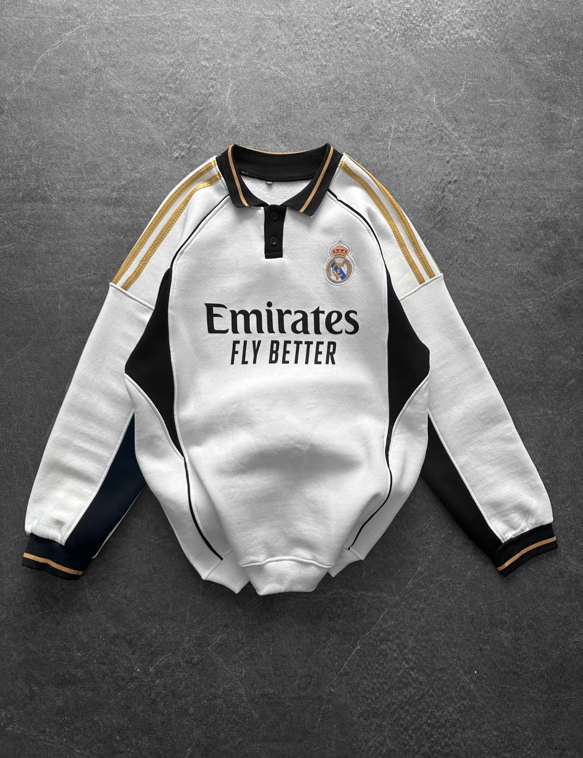 RealMadrid Sweat Oversize 3 İplik Şardonlu Pamuk 