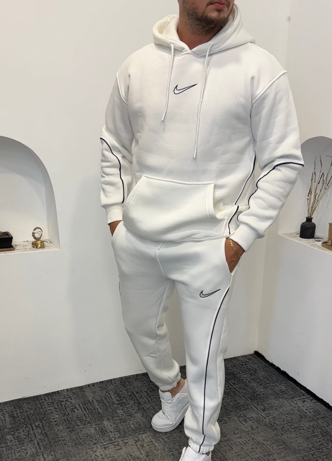 3 İplik şardonlu Pamuk Eşofman Takım 