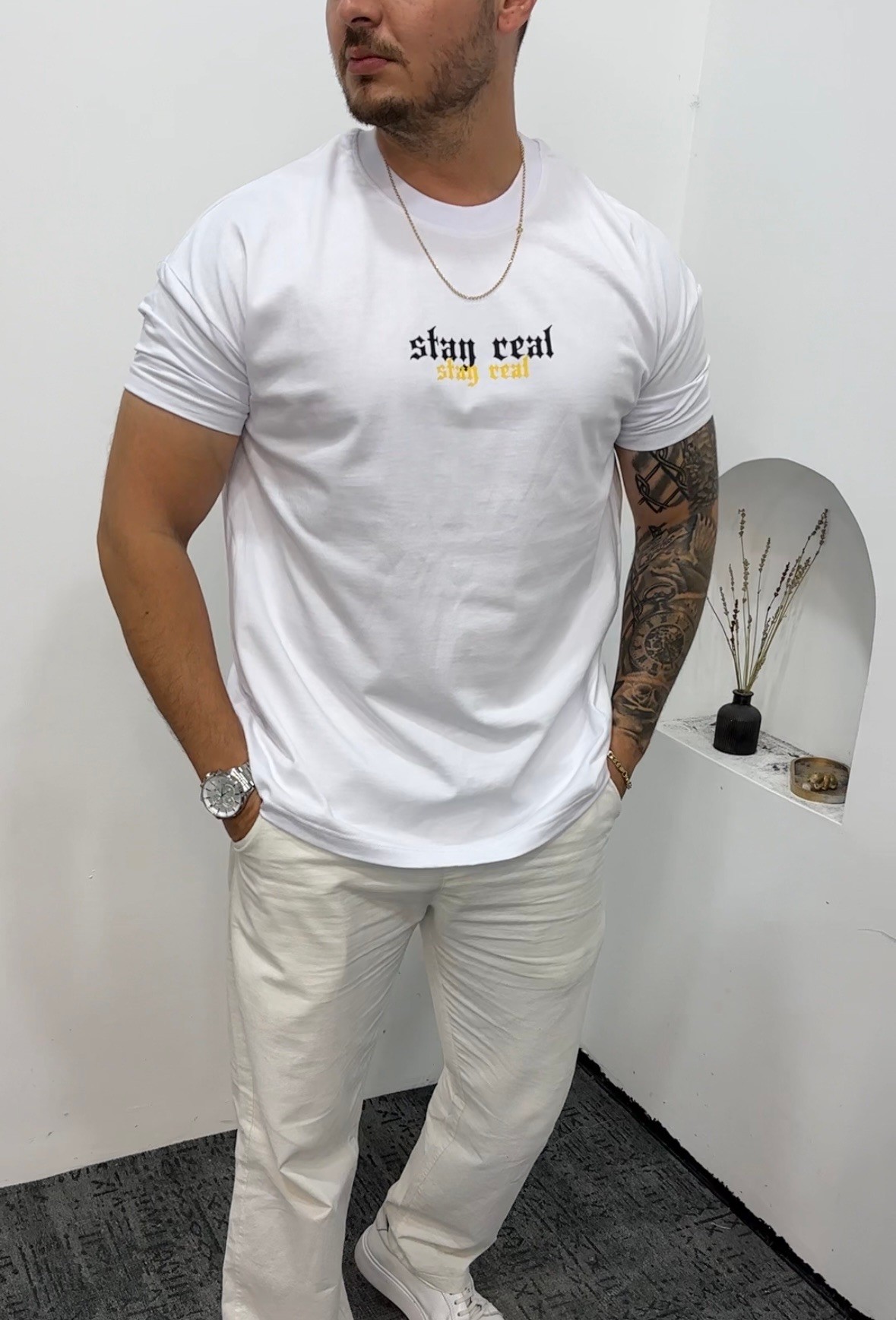 stay Real Kol Omuz Dar kesim Oversize 