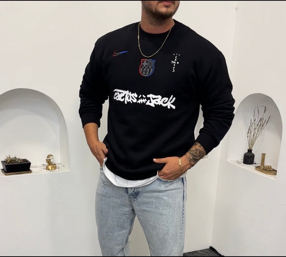 Barcelona pamuk sweat Oversize 3 iplik şardonlu
